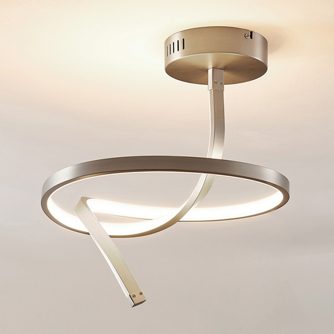 Plafoniera LED Dominykas di forma sinuosa