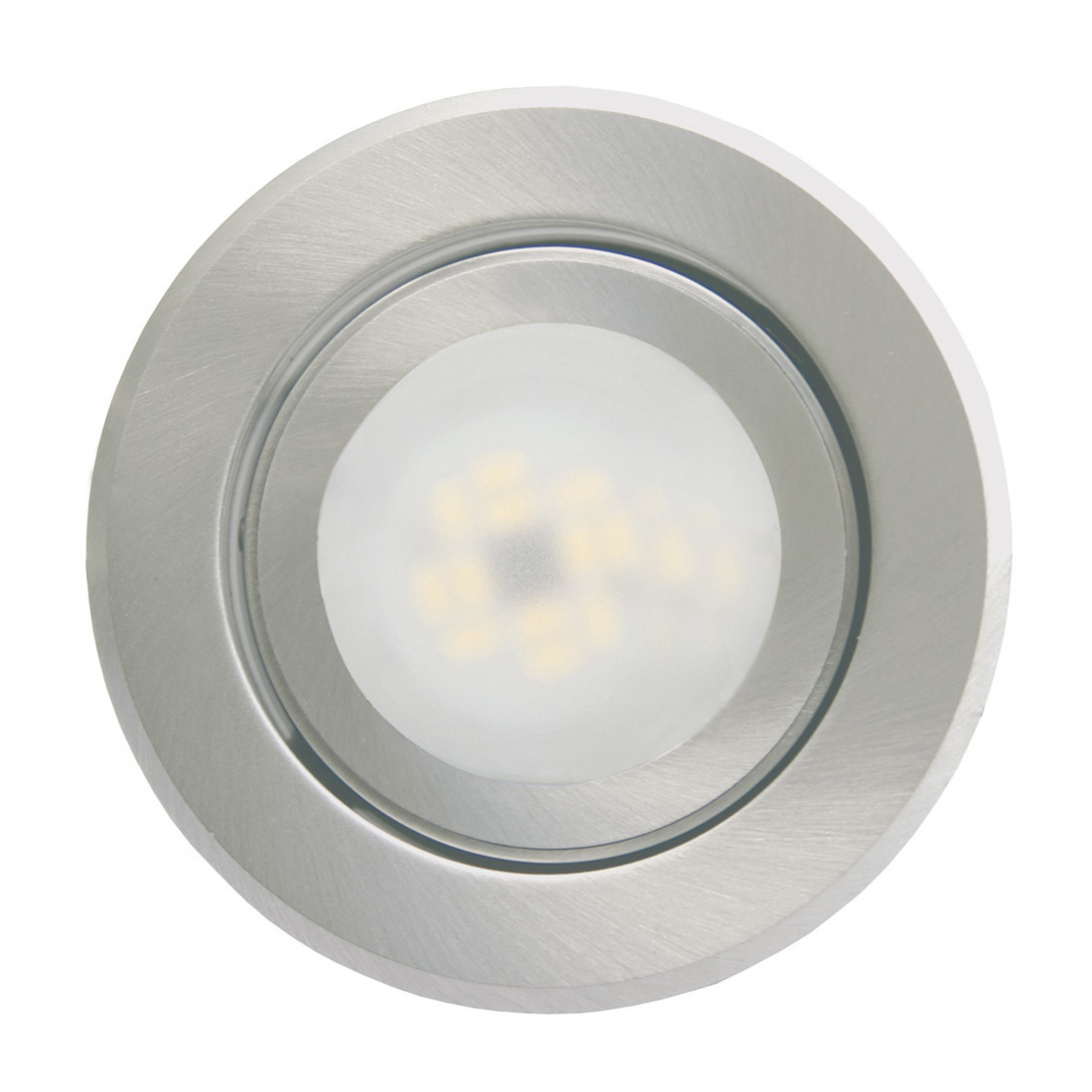 Lampe encastrable Joanie LED, aluminium brossé