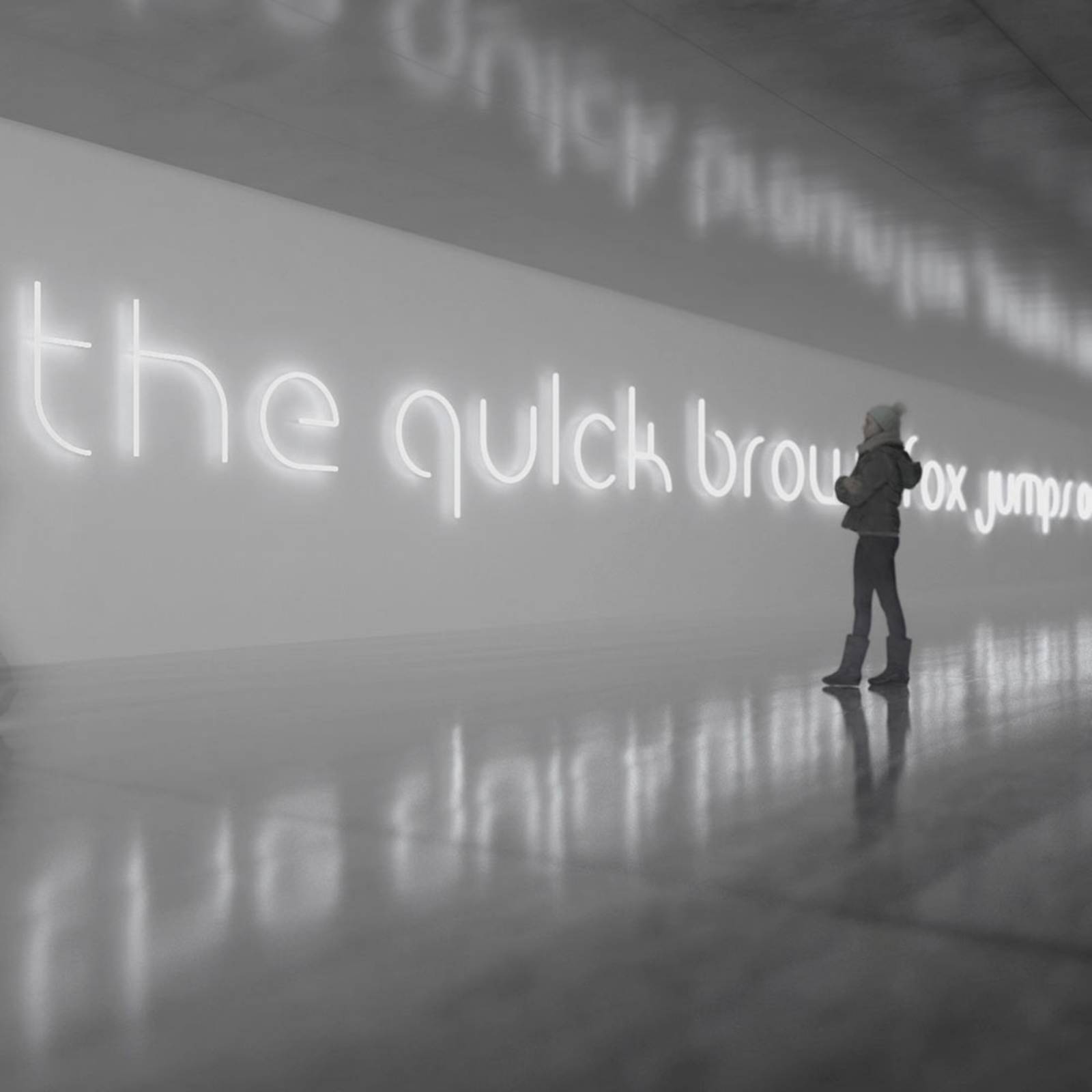 Artemide Alphabet of Light ściana mała litera æ