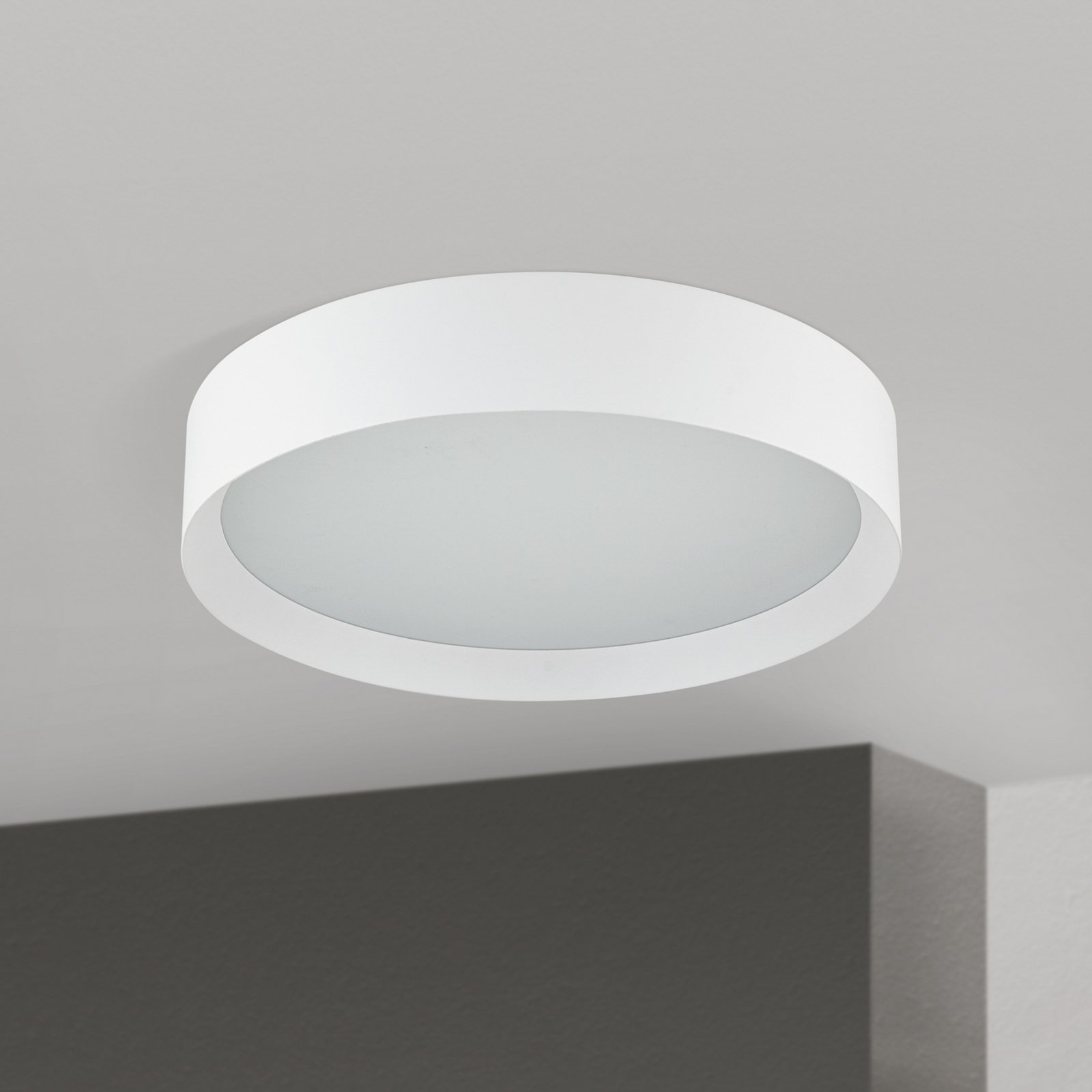 LED плафон VARIO, Ø 40 cm, бял, метал, CCT, с регулируема яркост