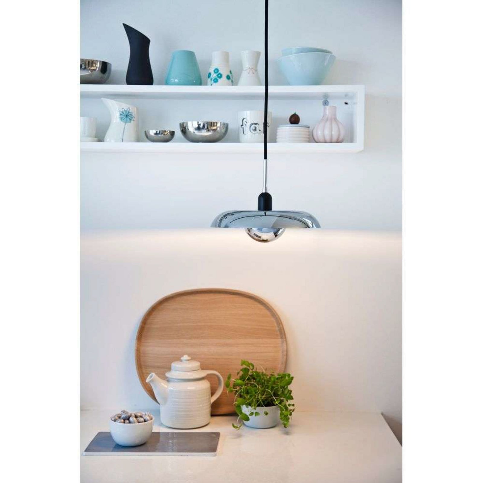 RA 250 Taklampa Krom Piet Hein - Matsal - Metall