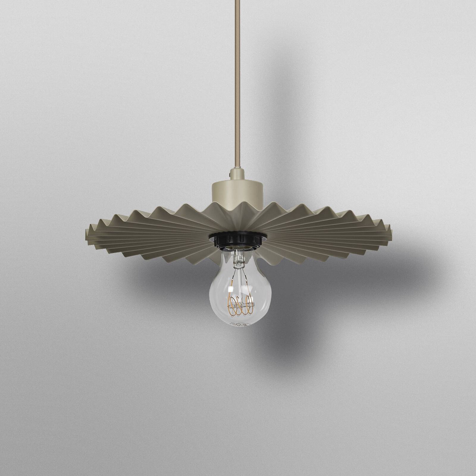 Żyrandol OSRAM Decor Plissee, beżowa, stal, E27