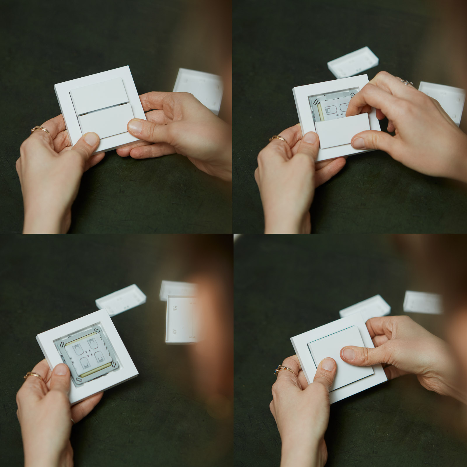 Senic Smart Switch Philips Hue 3-piece, white glossy