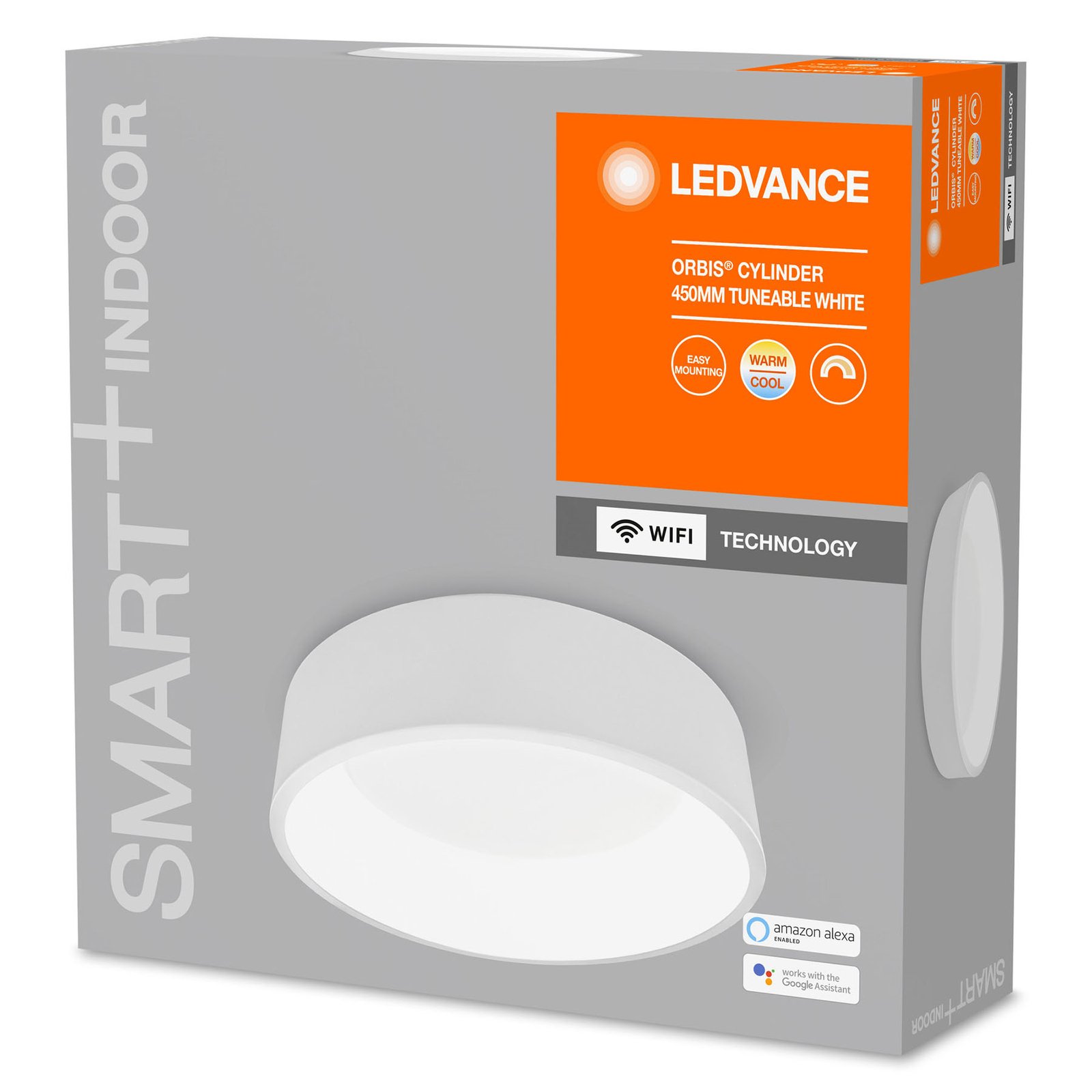 LEDVANCE SMART+ WiFi Orbis Cylinder CCT 45 cm hvit