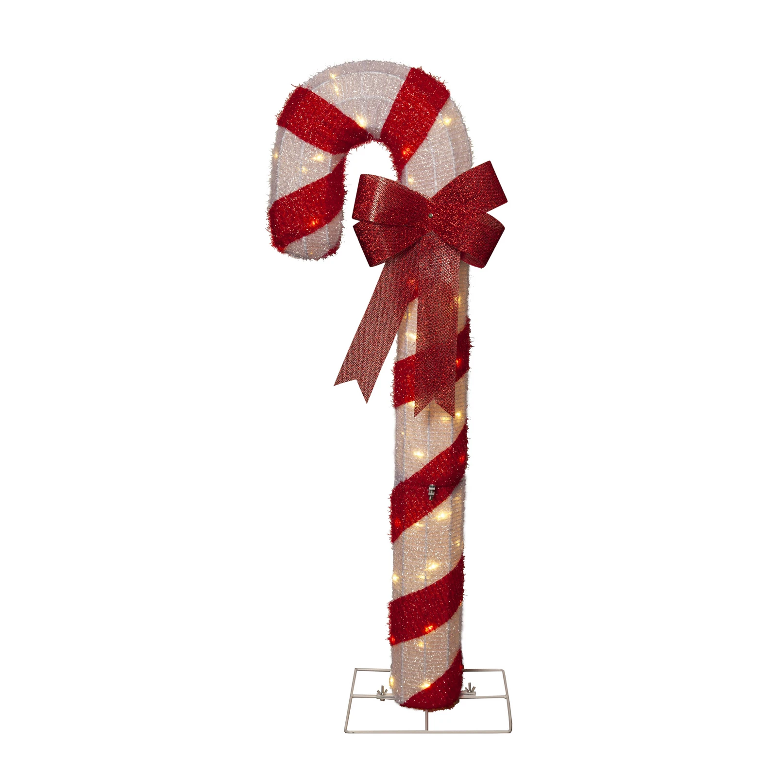 Candycane LED figure, vermelho e branco, altura 120 cm, plástico, IP44