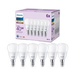 Lampada LED Philips E14 4,9W 470m 2.700K mate 6pcs