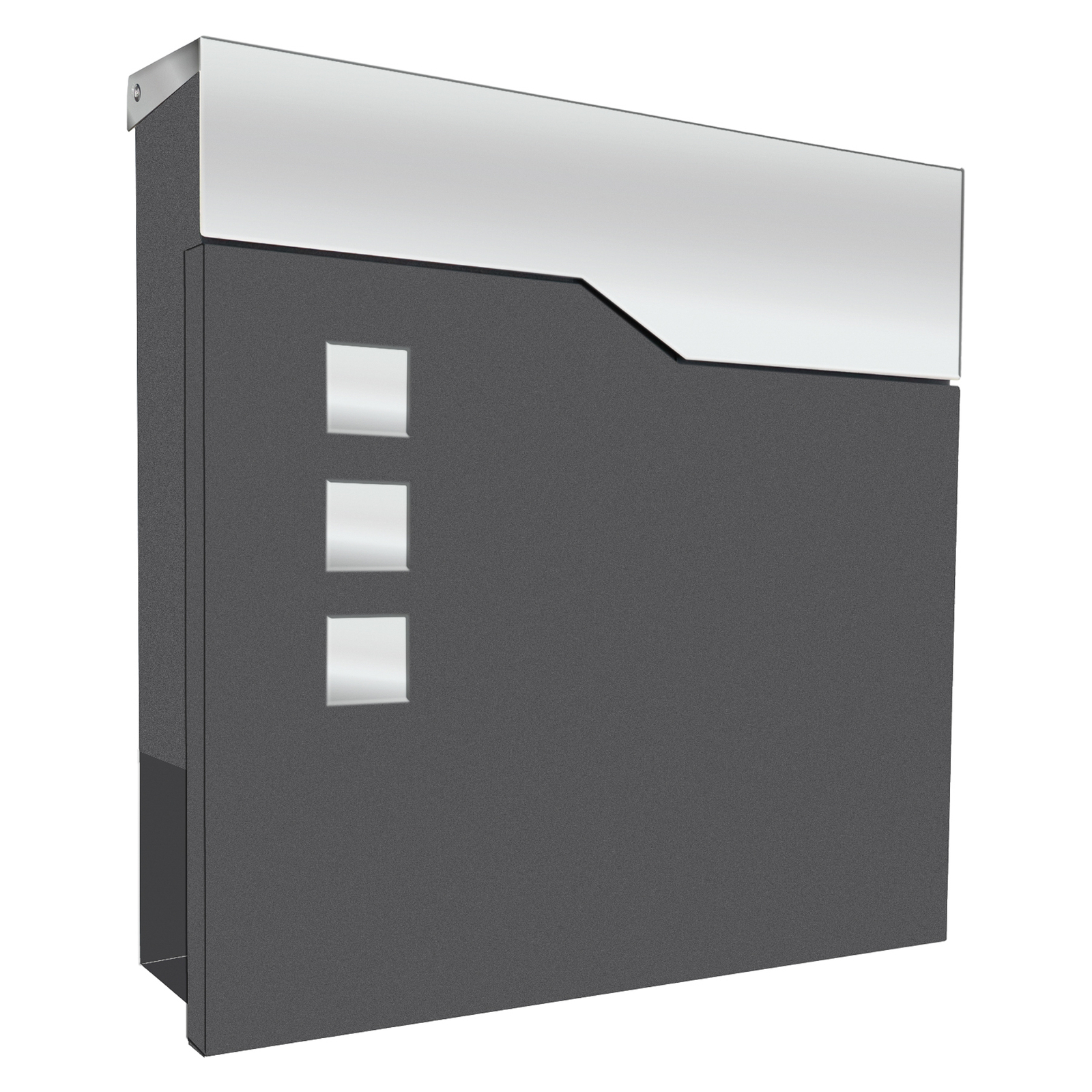 Wandbriefkasten 3037/3038/3039 mit Zeitungsfach