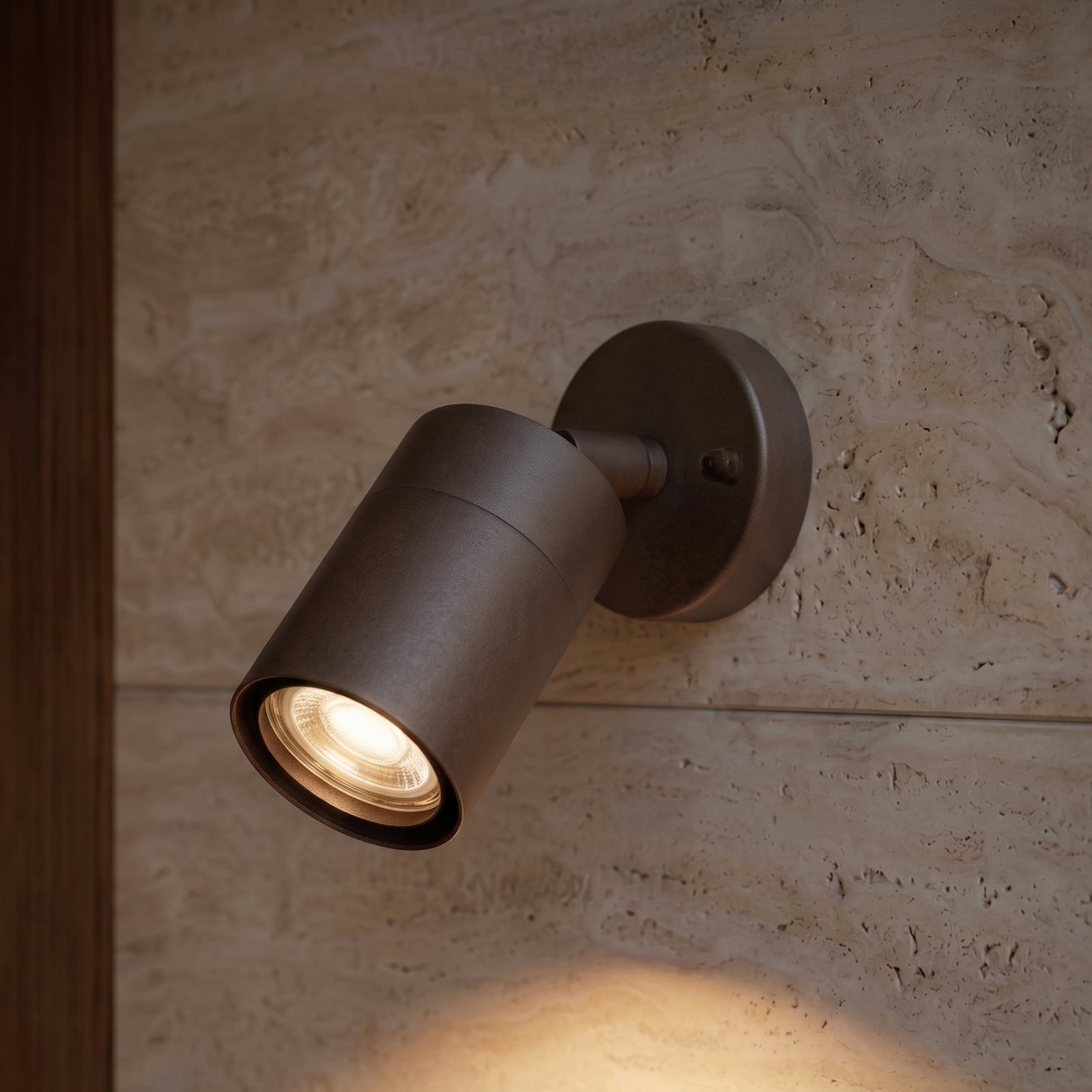 PRIOS välisvalgusti Tulimar, 14 cm, roostevaba, liigutatav, IP44