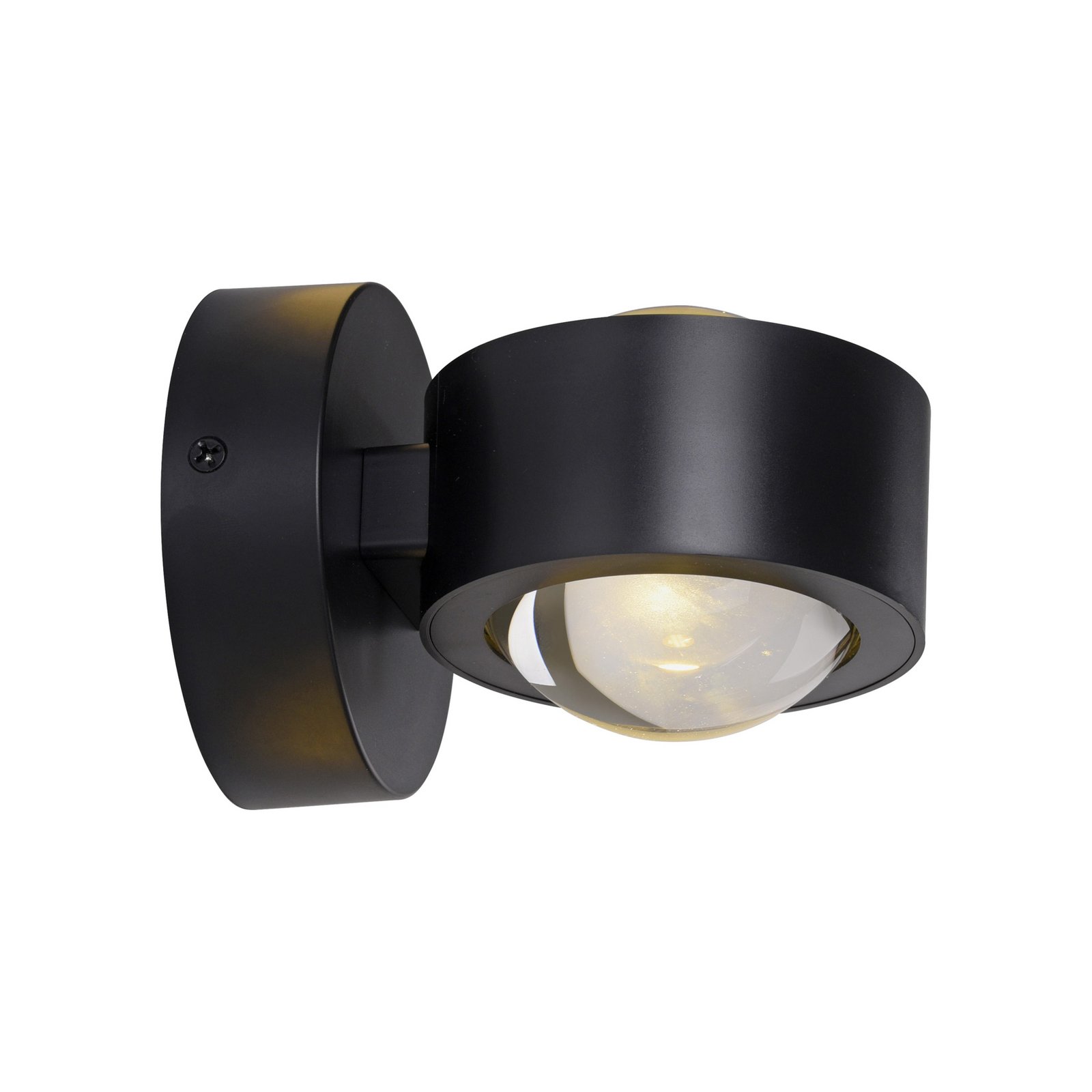 JUST LIGHT. aplique de pared LED Chia negro hierro 3000 K