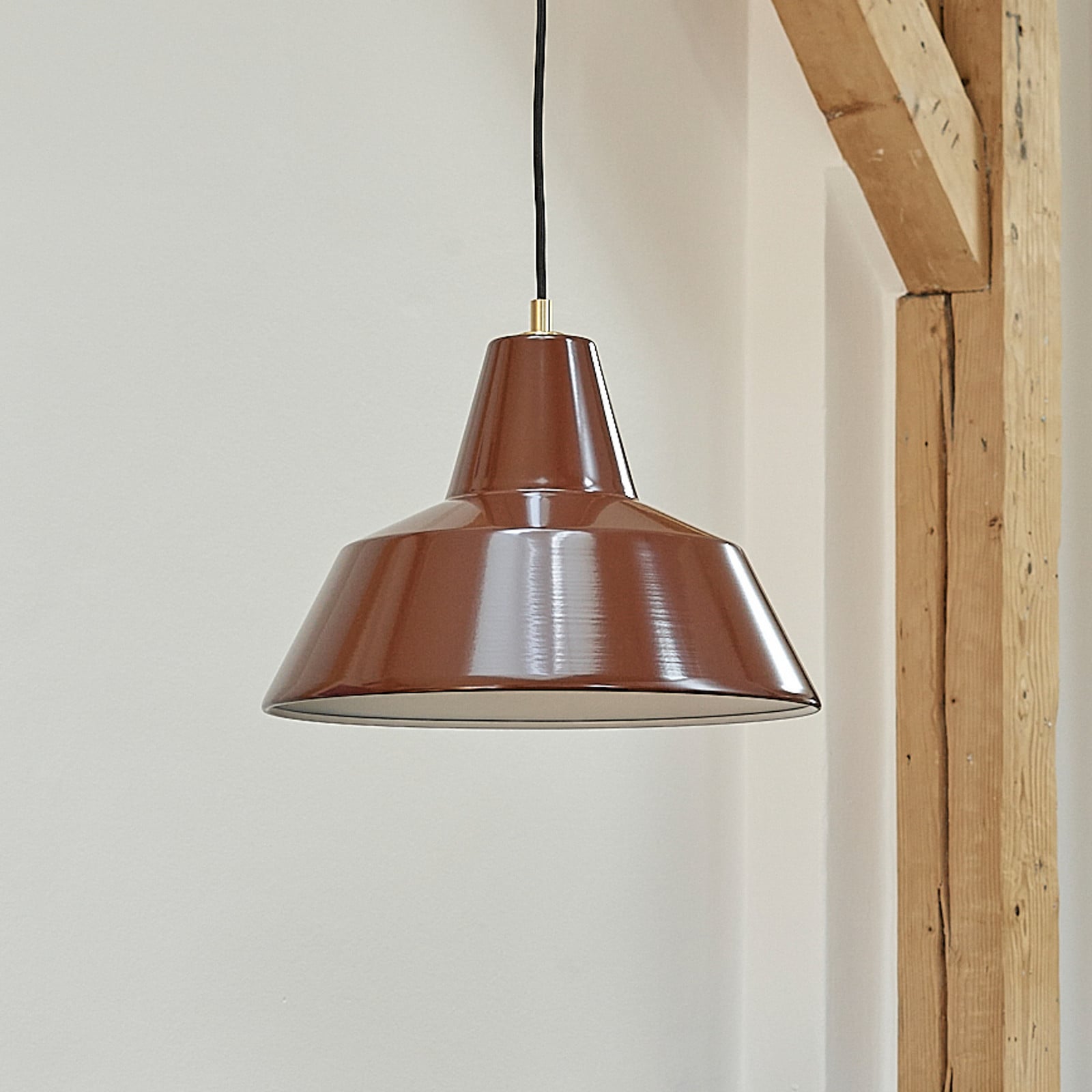 Suspension Workshop W3, marron, aluminium, E27 - Made By Hand