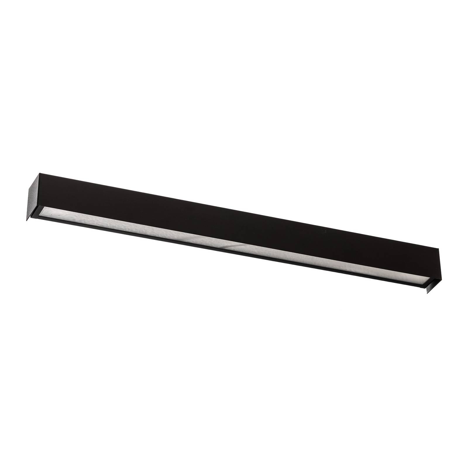 Wandleuchte Straight L, 122 cm, schwarz