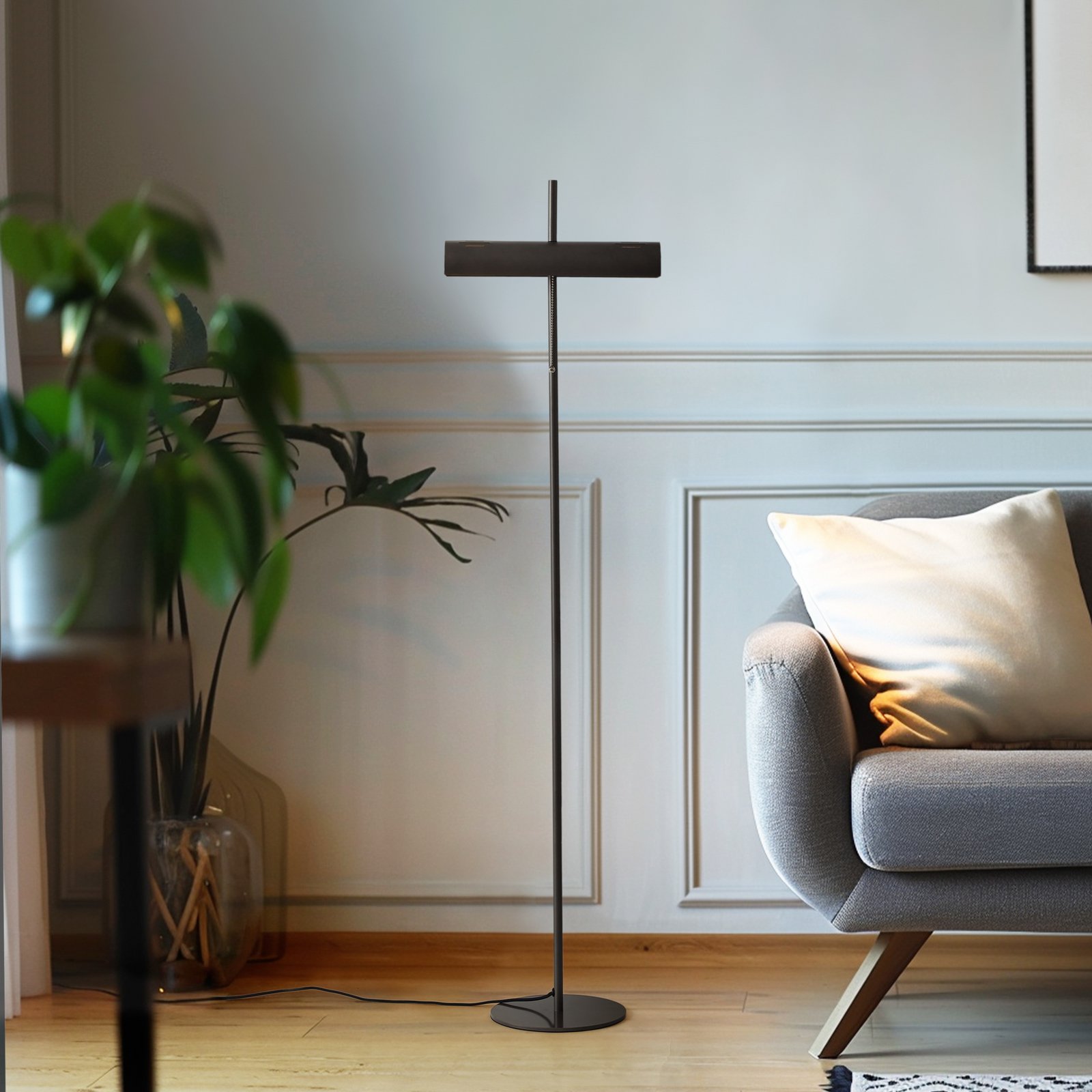 Nysira Floor Lamp Black - Lucande