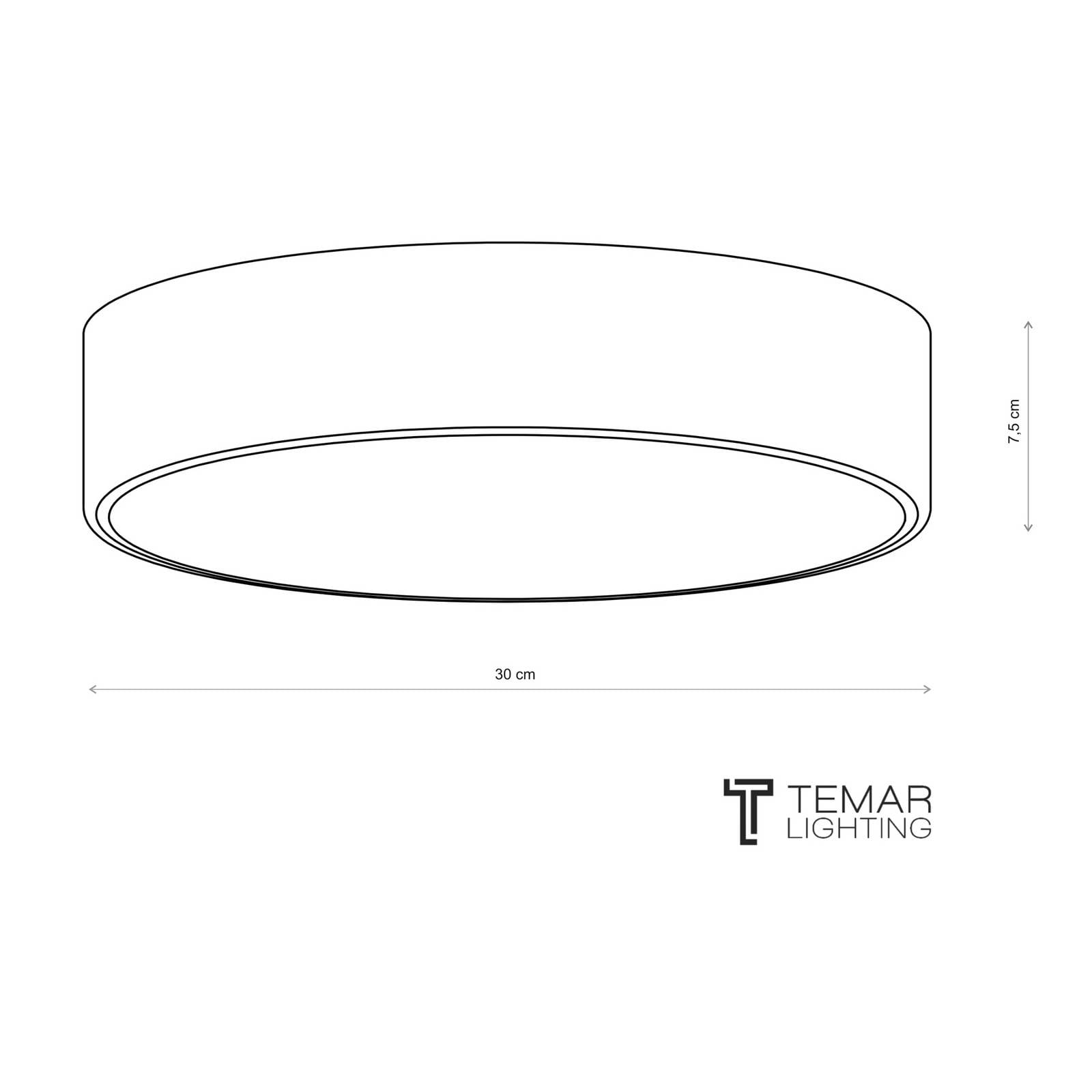  Temar Lighting Temar Lighting Cleo 300 Ceiling Light, Ip54, ø 30 Cm Copper 