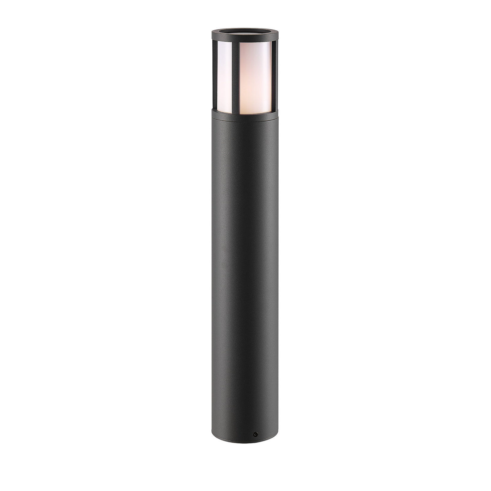 Facado II path light, height 65 cm, round, dark grey/opal