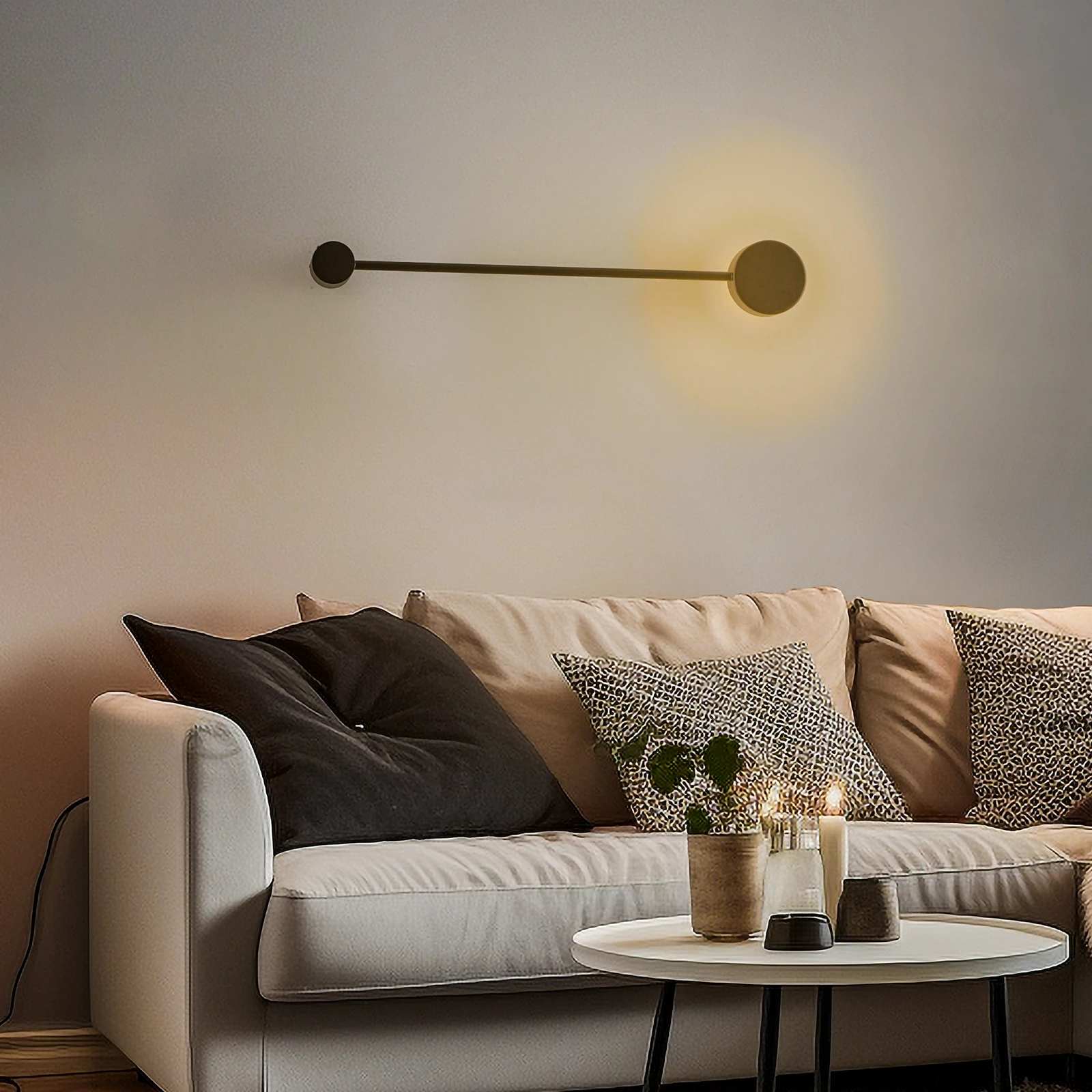 Wandleuchte Orbit I 40, schwarz, einflammig