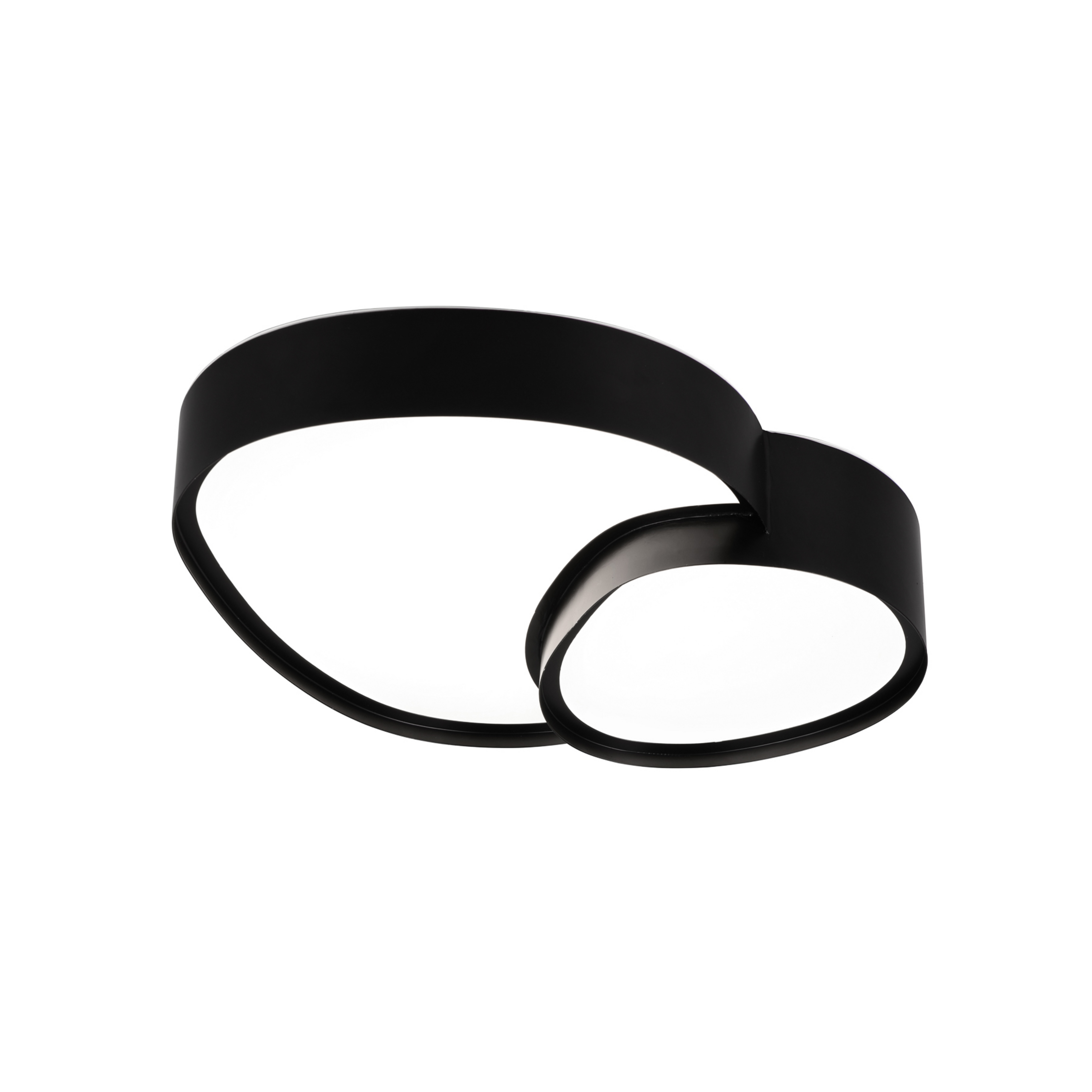 Plafonnier LED Rise, noir, 43 x 36 cm, CCT, intensité variable
