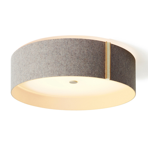 Filz-Deckenleuchte Lara felt mit LED grau-wollweiß