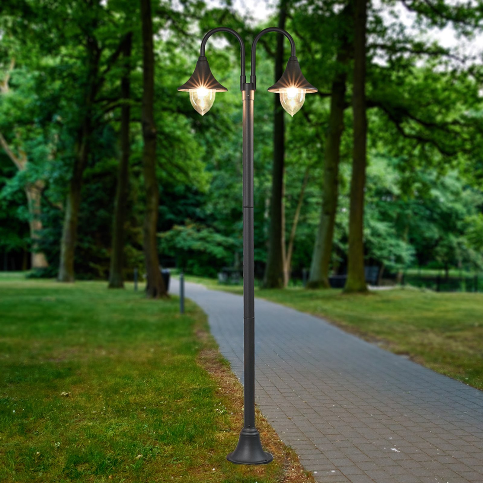 Madea Outdoor Garden Lamp Graphite - Lindby