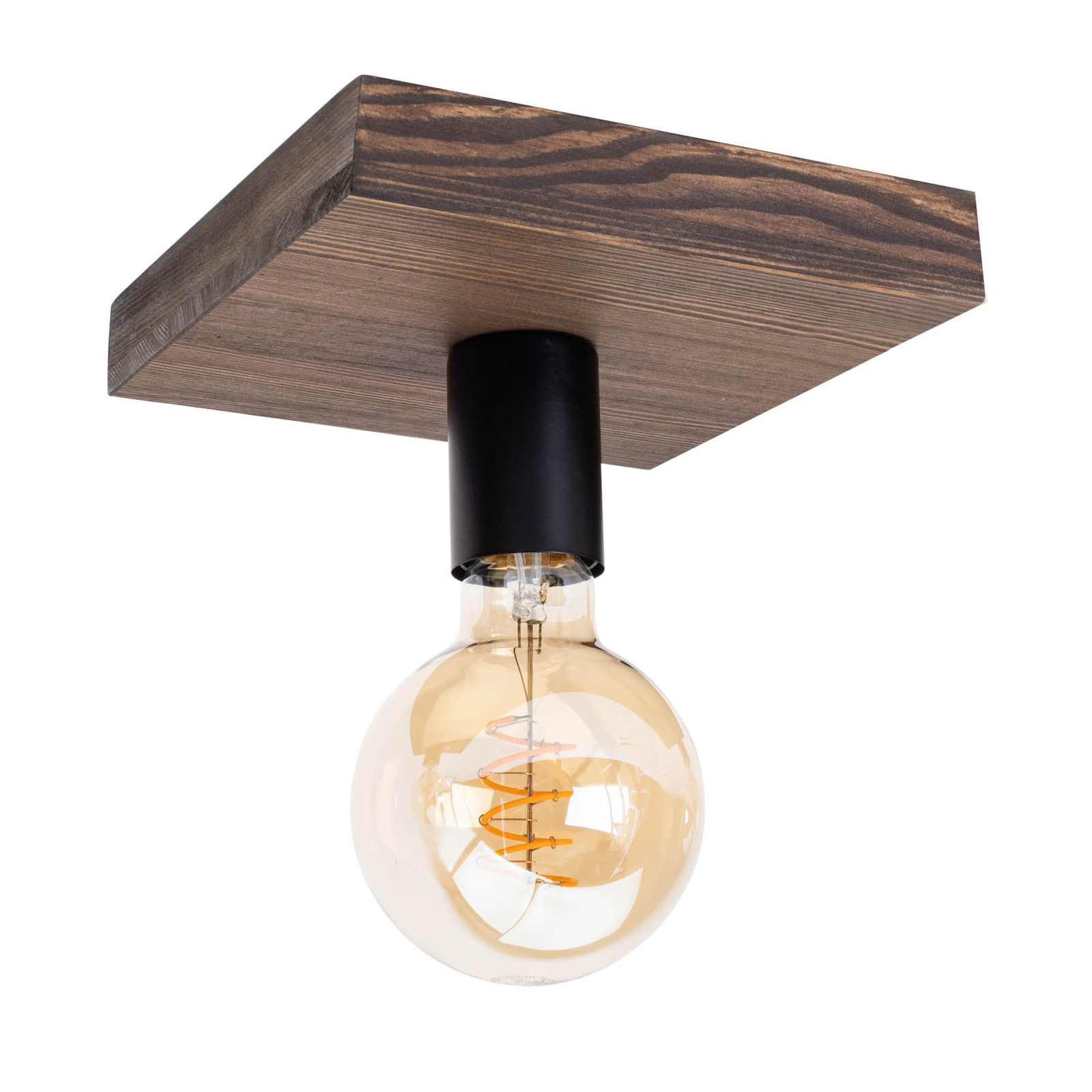 Envostar Lobo ceiling lamp 1-bulb pine walnut