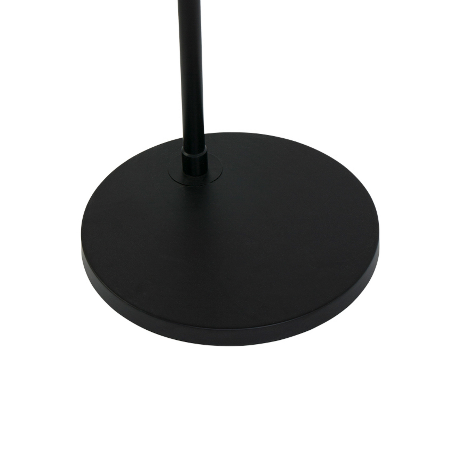 Kaareva lattiavalaisin Sparkled Light, musta/kermanvärinen nailon, 240 cm