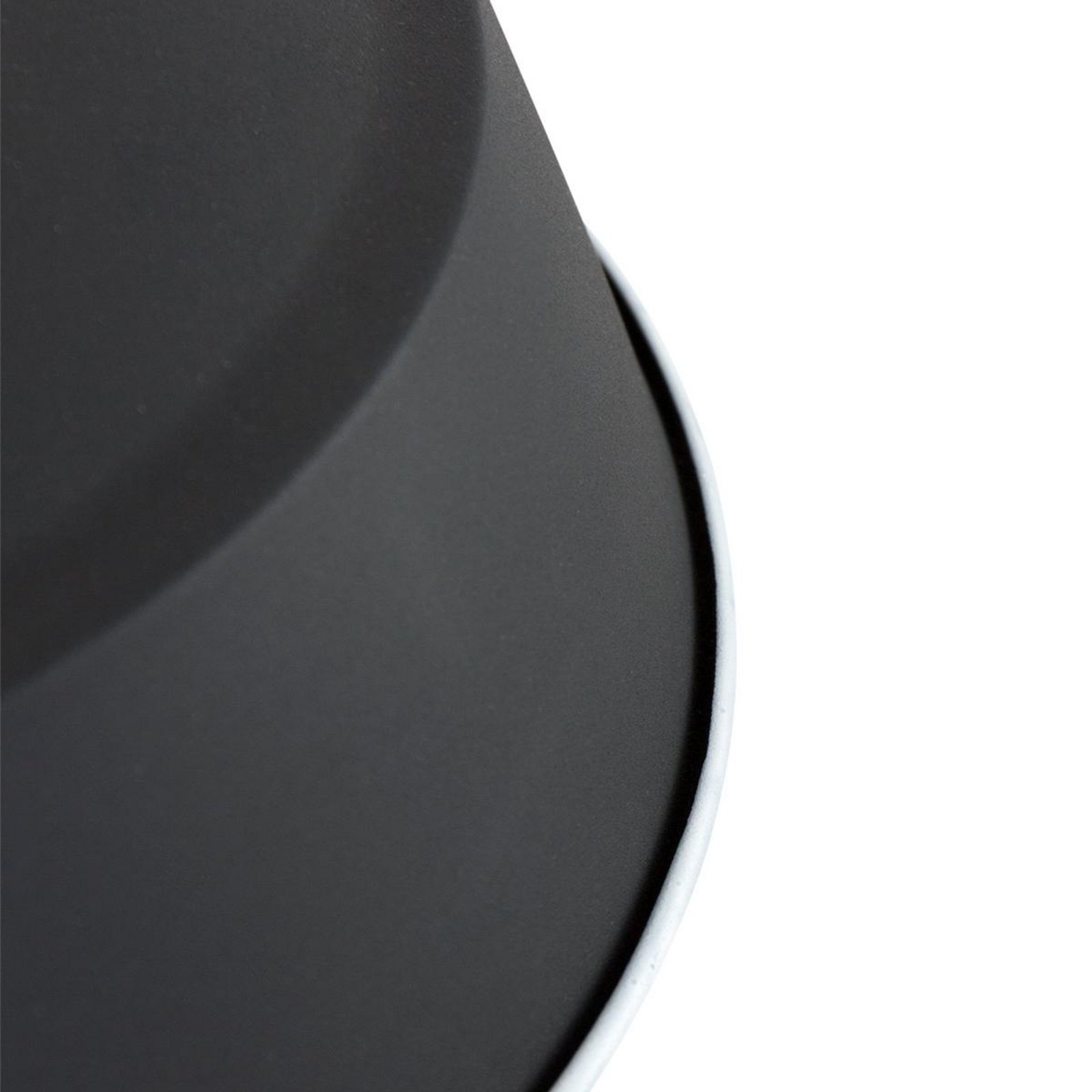 Eden pendant light, black, metal, E27 socket