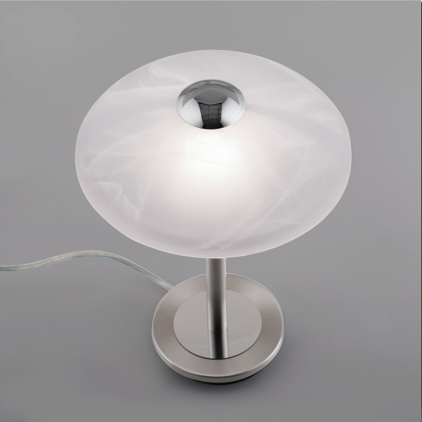 Пол Нойхаус Enova настолна лампа, стоманен цвят
