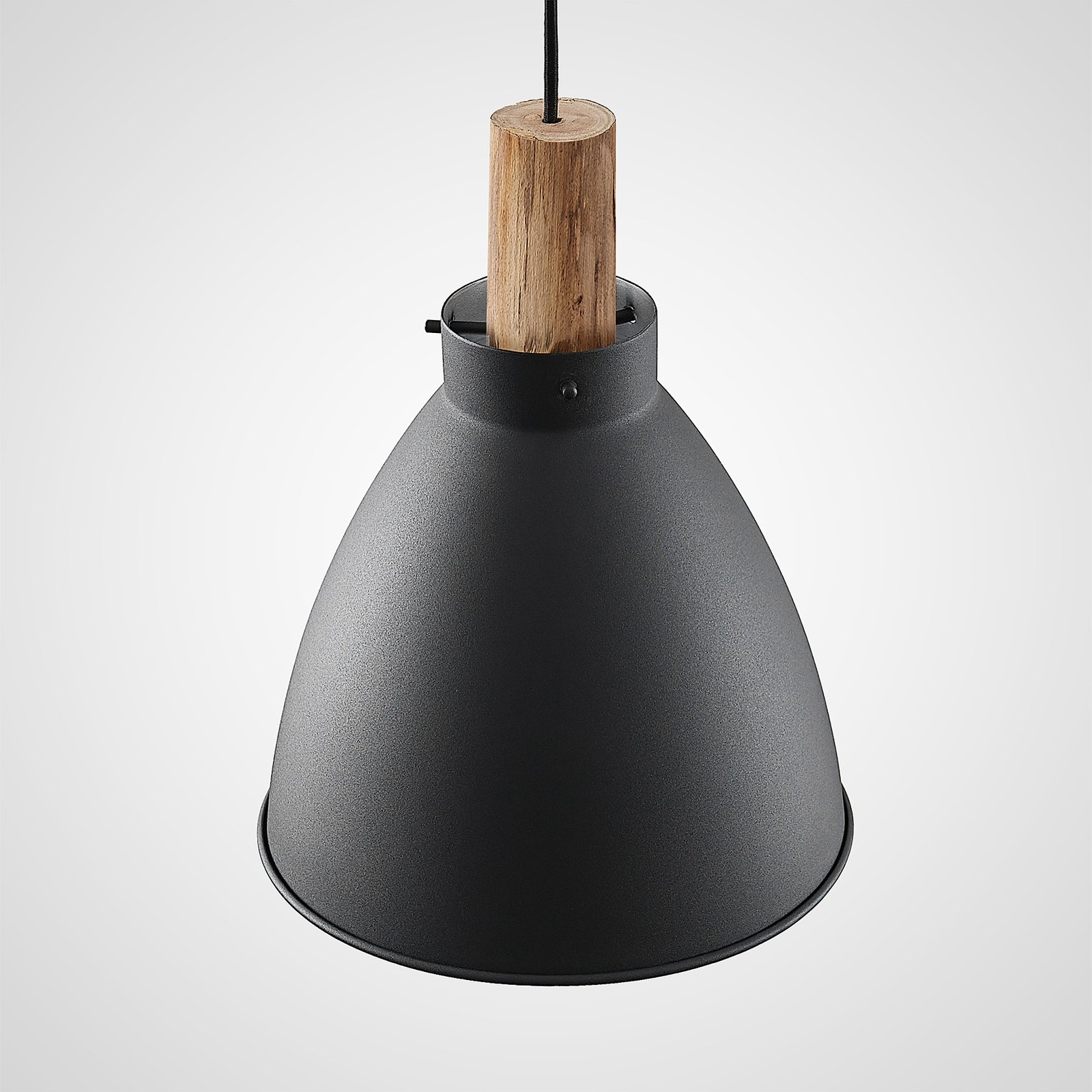 Trebale Suspension Black/Wood - Lindby
