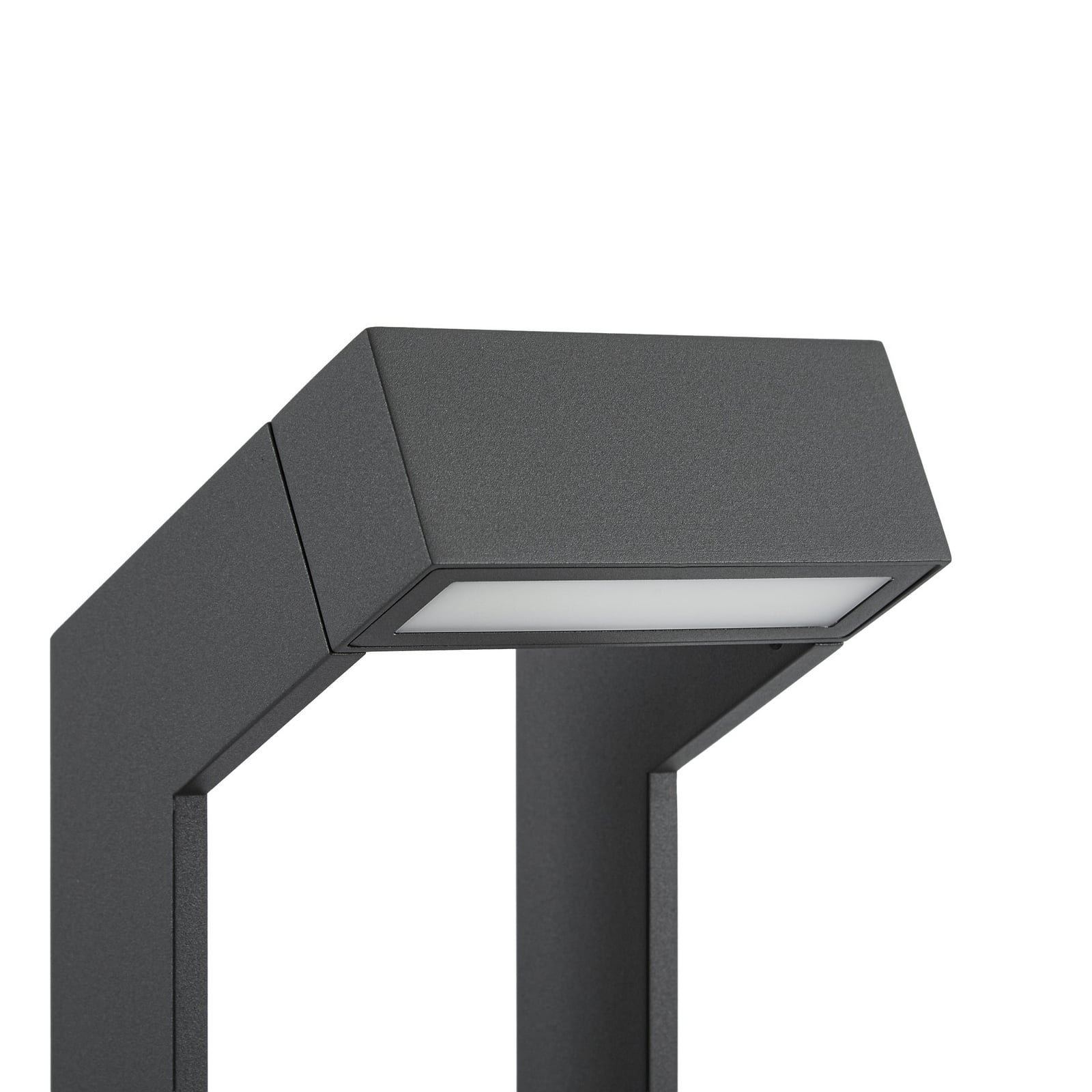 Candeeiro de caminho LED Arcchio Kovato, altura 60 cm, cinzento escuro, IP65