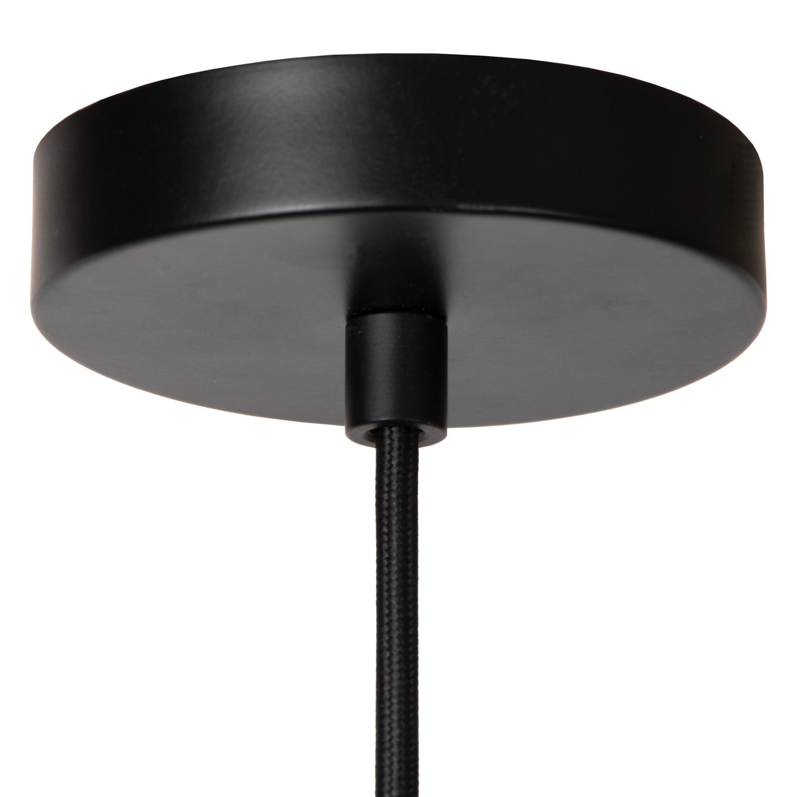 Lucide Lampă suspendată Jessica negru 1 bec Ø 30 cm bumbac - Camera de zi / sufragerie - Țesătură / Textil