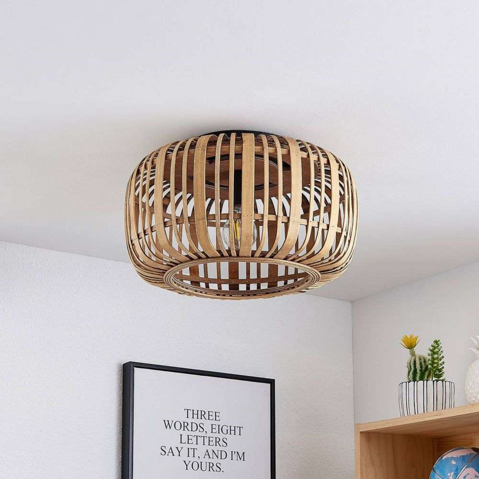 Canyana Ceiling Lamp Natur - Lindby