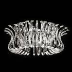 Glass ceiling light Wave with 65 cm diameter