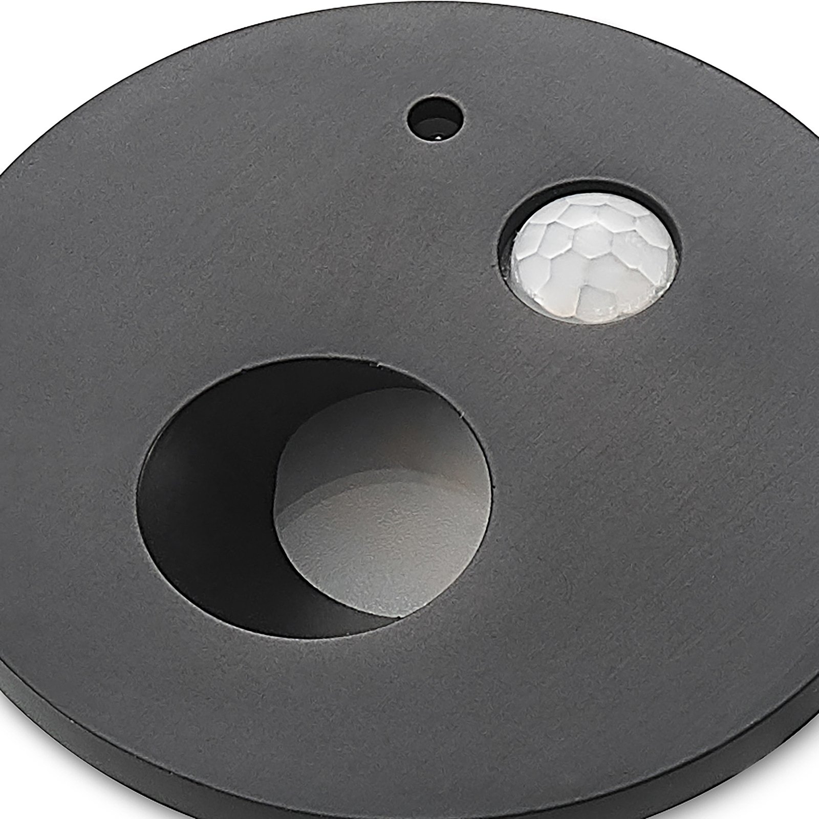 Neru Round LED Built-in Wall Lamp w/Sensor Black - Arcchio