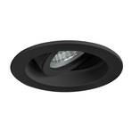BRUMBERG Tirrel deep recessed spotlight GU10, round, black