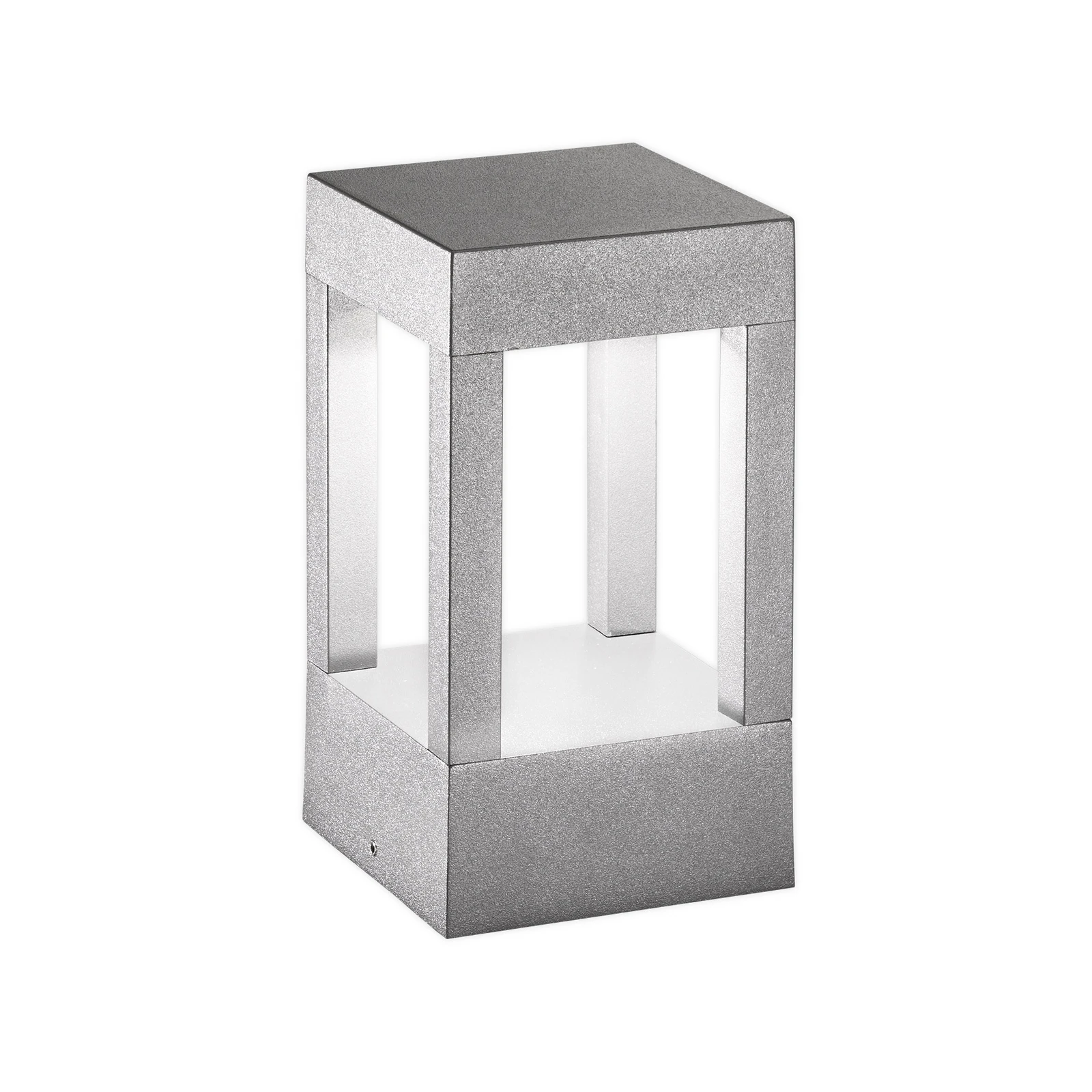 Egger DLS LED-sockellampa York, grå, 20 cm