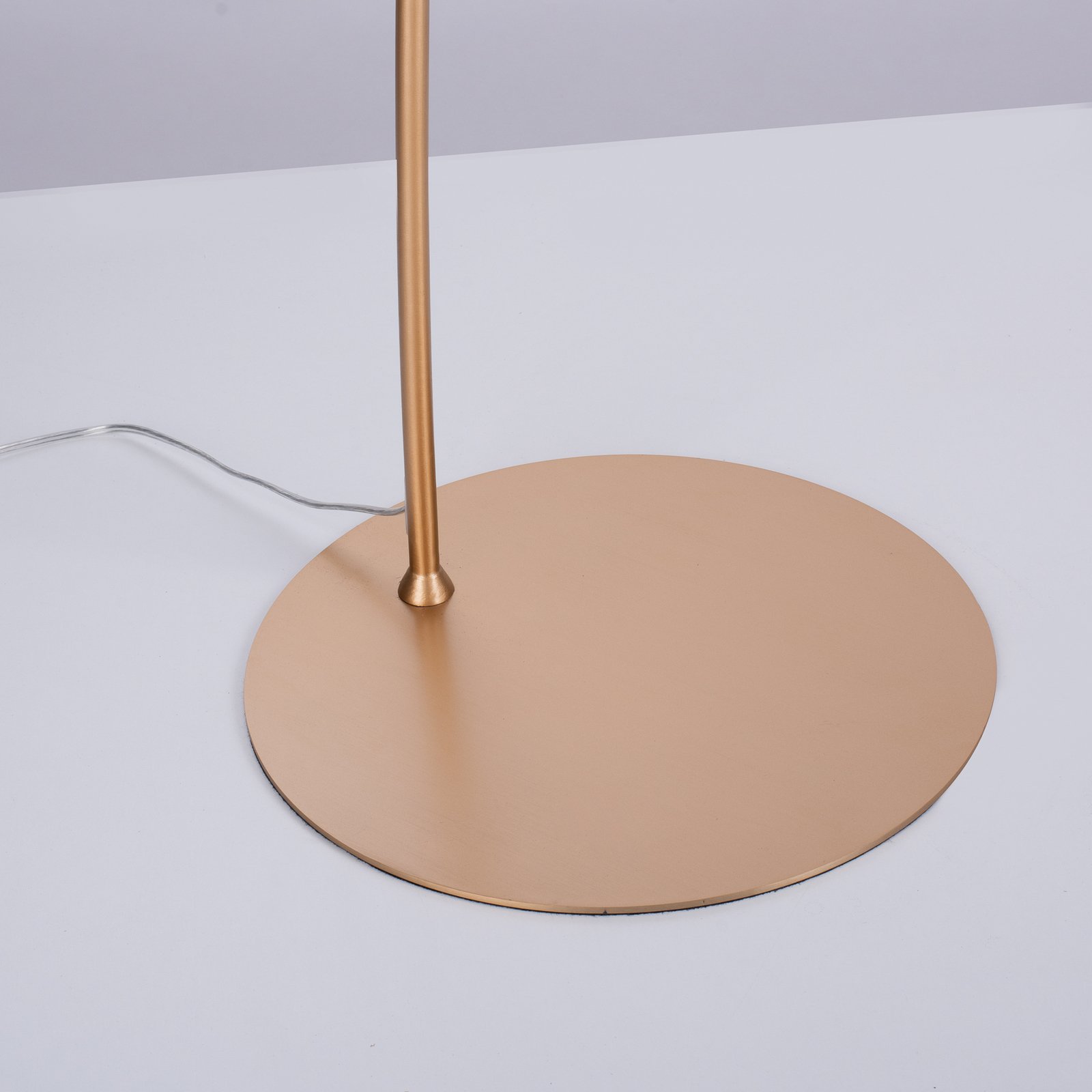 Lampadaire LED Titus, dimmable, laiton mat