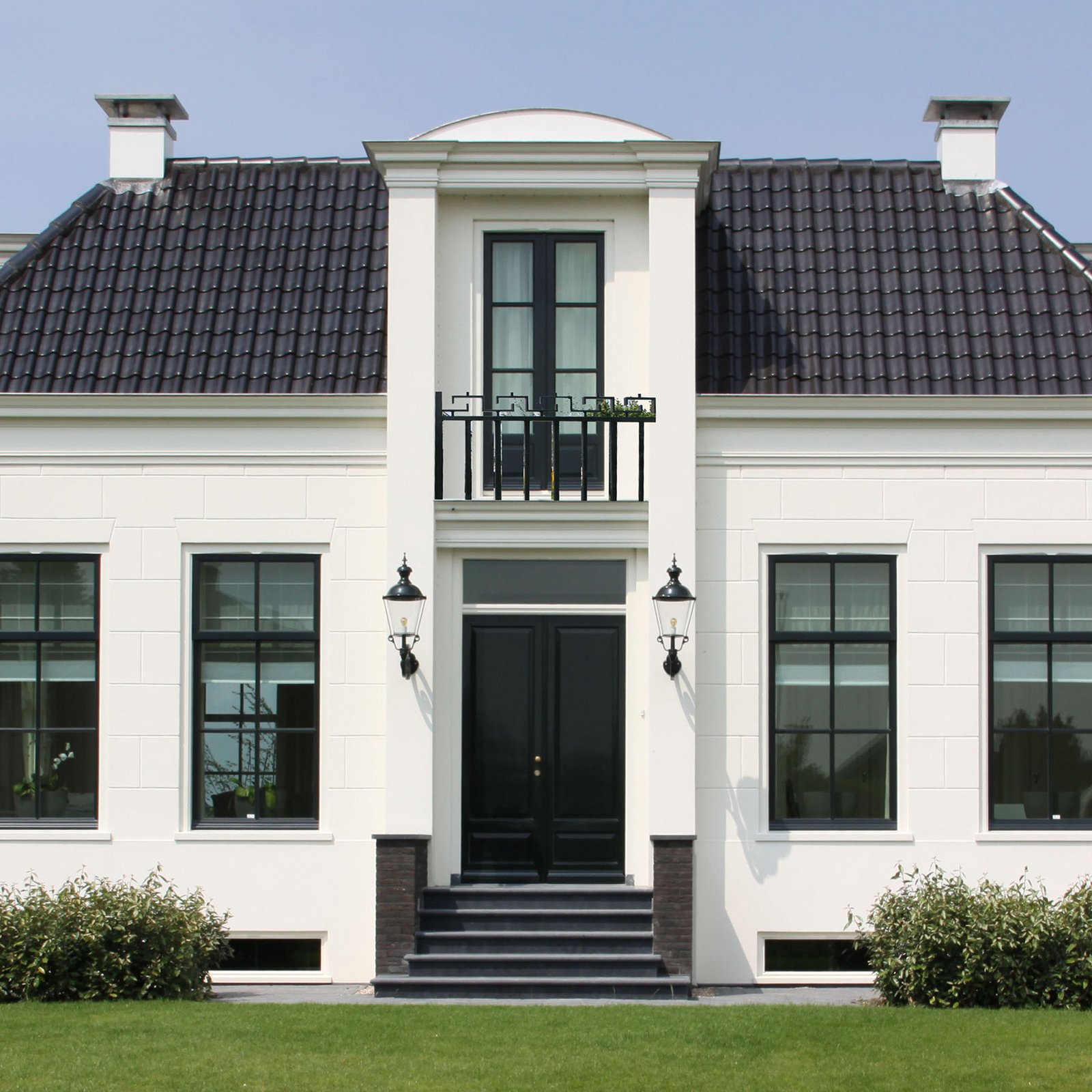 Amstel - Aplique de exterior, negro