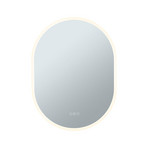Mirra LED Illuminated Mirror IP44 Dim. Oval Mirror/White - Paulmann