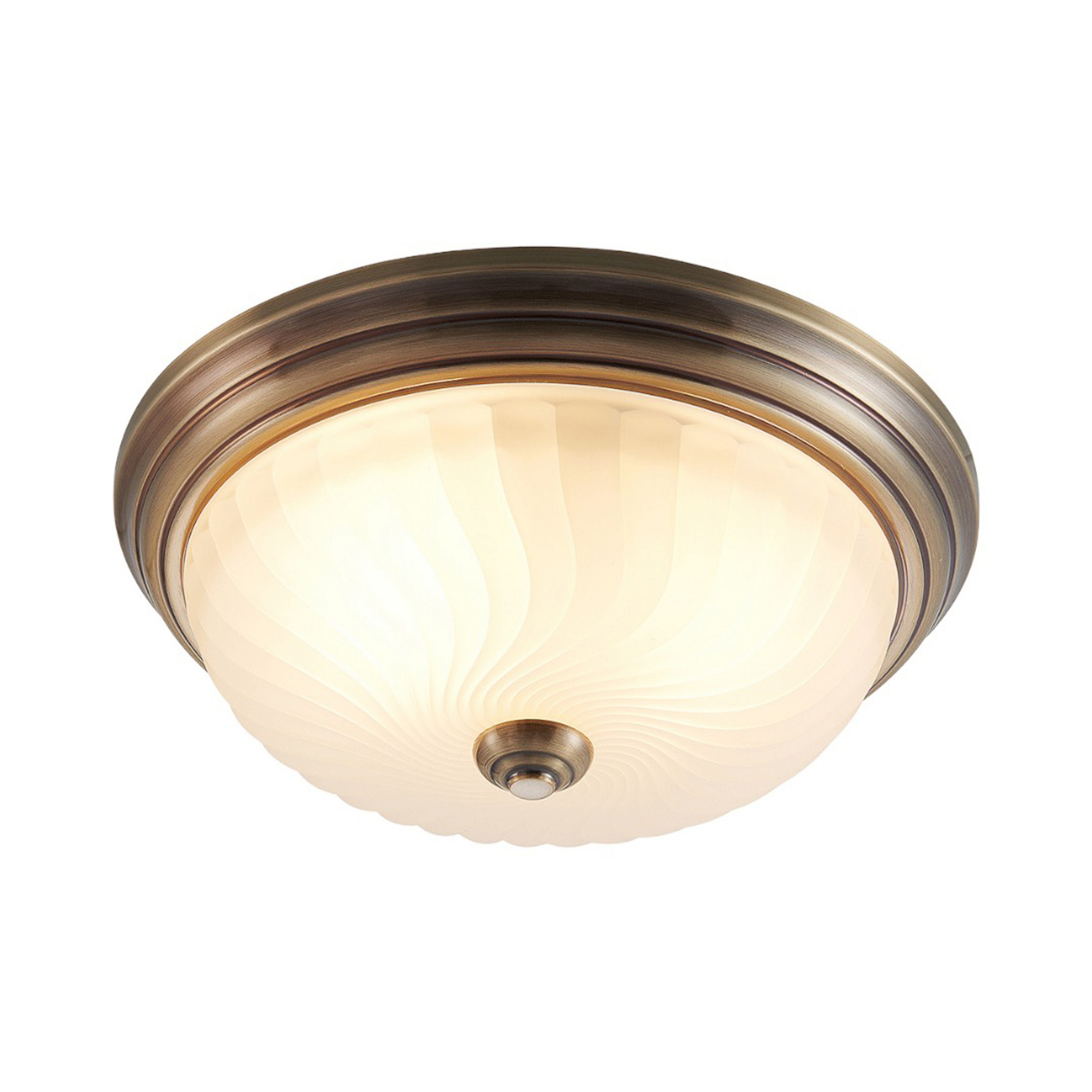 Pakka Loftlampe Opal/Antique Brass - Lindby