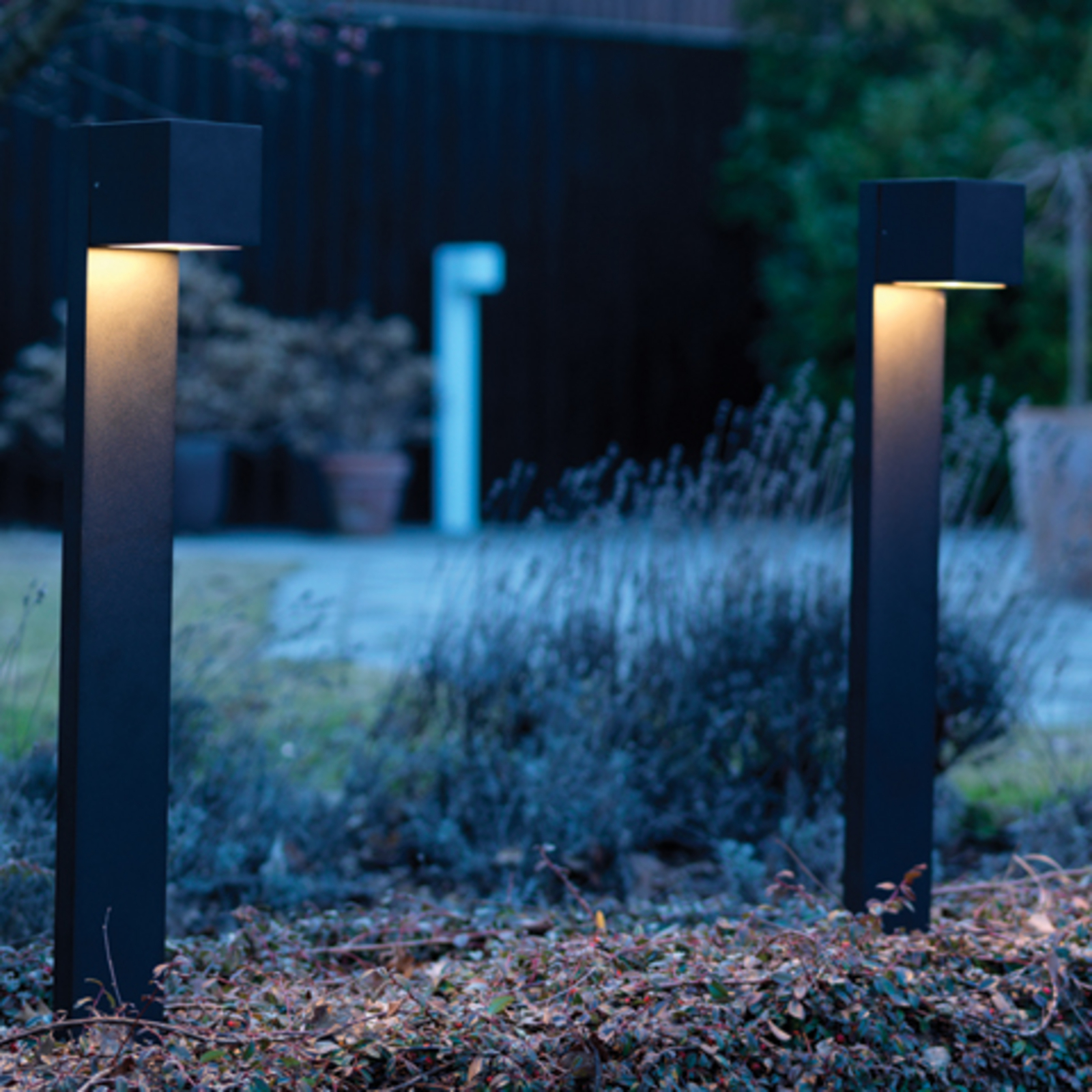 Cube Stand LED Candeeiro de Exterior Black - LIGHT-POINT