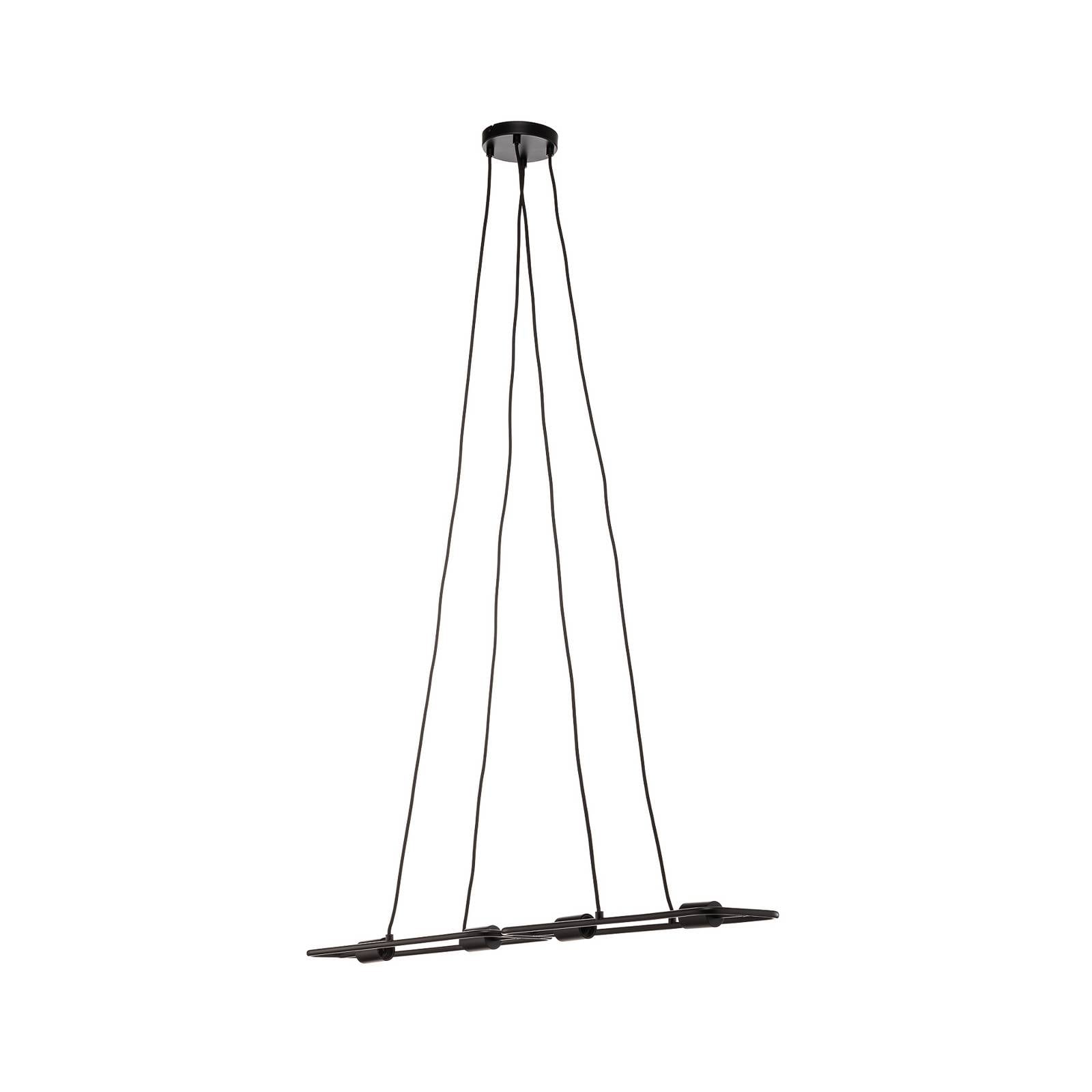 Lucande Tornike Hängeleuchte, vierflammig, Stahl