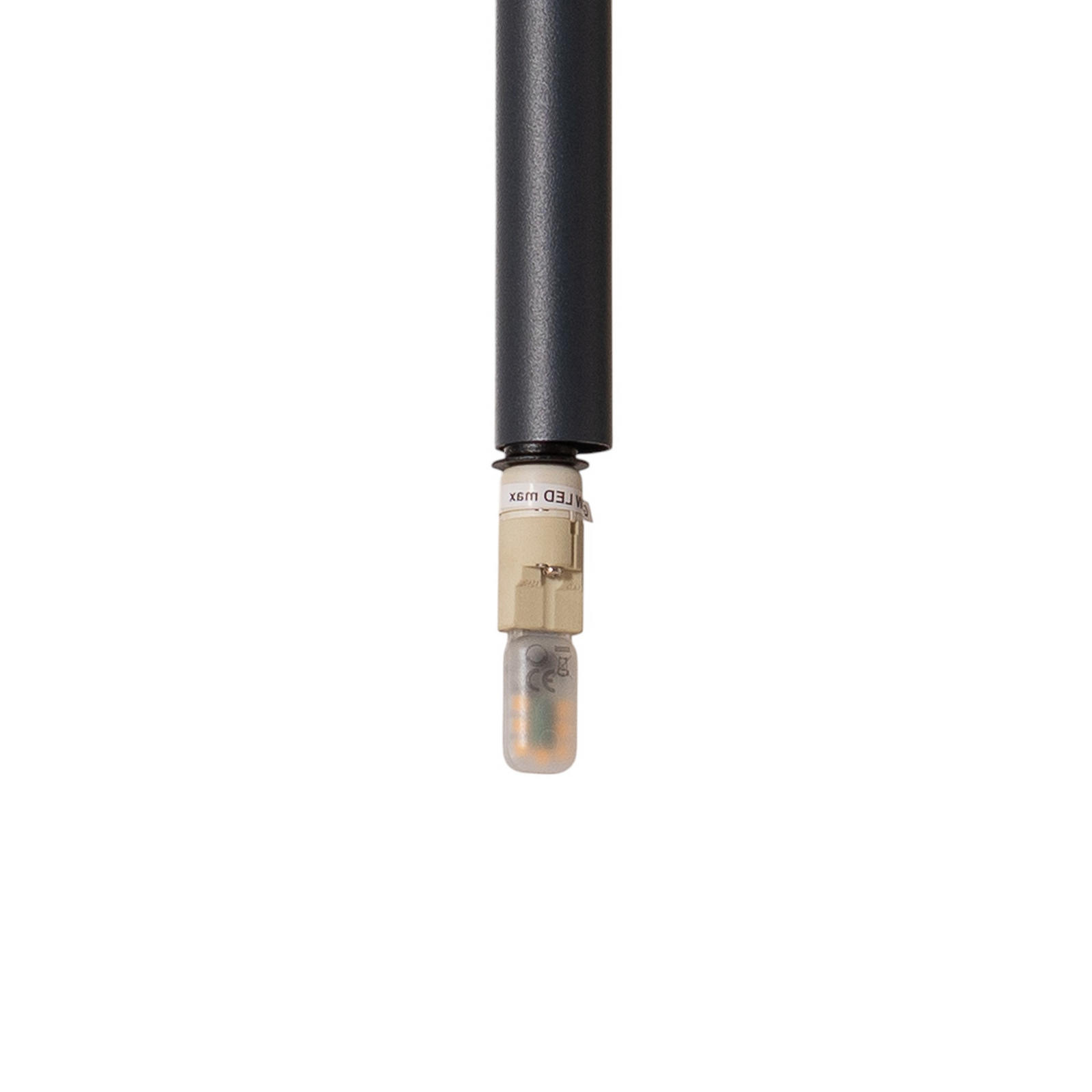 Hängeleuchte Sopel 1, anthrazit, 1-flammig, Stahl, Ø 5 cm