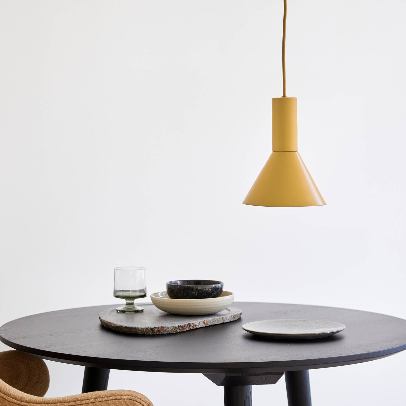 FRANDSEN Lyss pendant light, matt almond