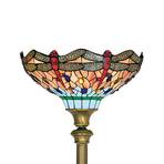Stojací lampa Dragonfly ve stylu Tiffany
