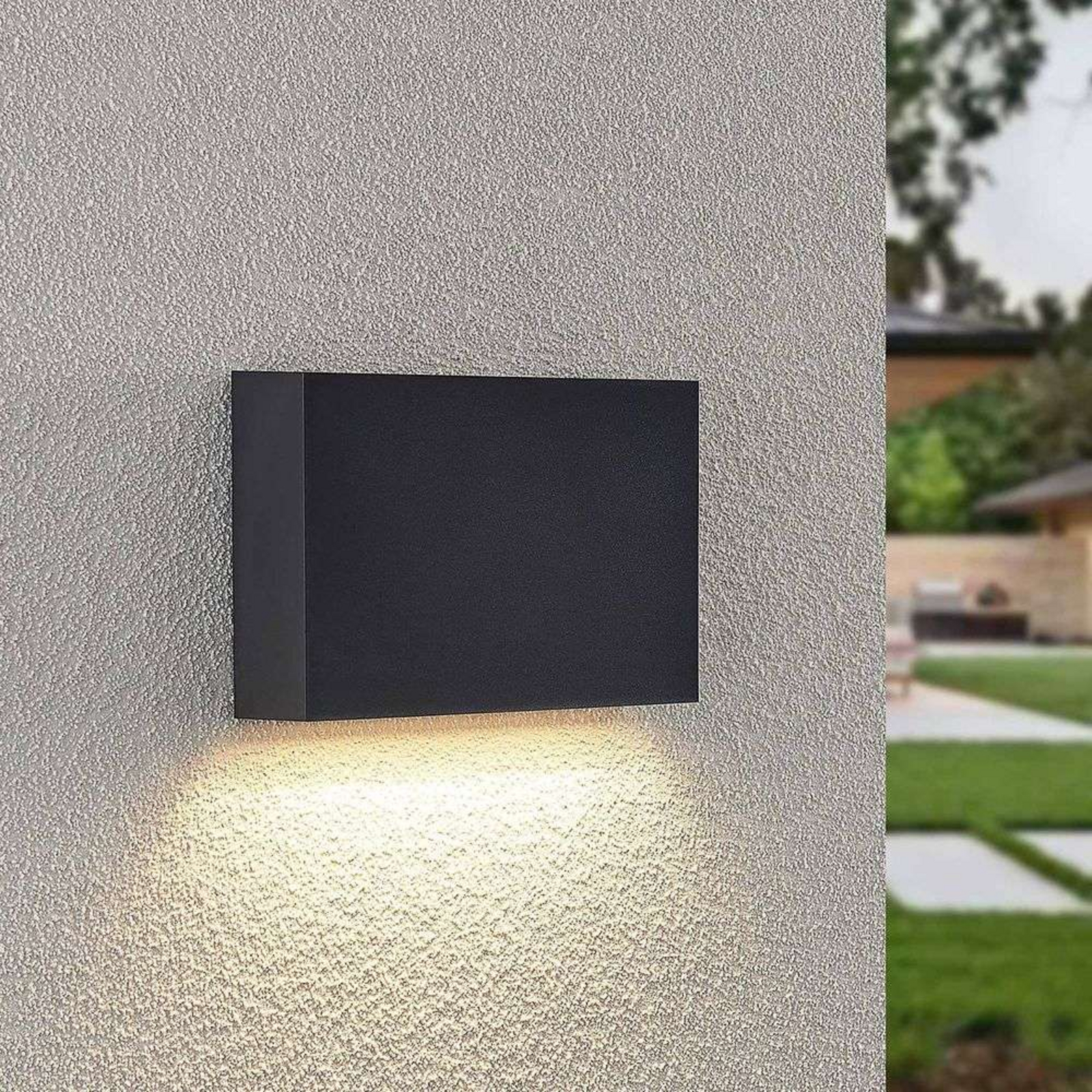 Jarte LED Vonkajšie Nástenné Svietidlo Dark Grey - Lindby