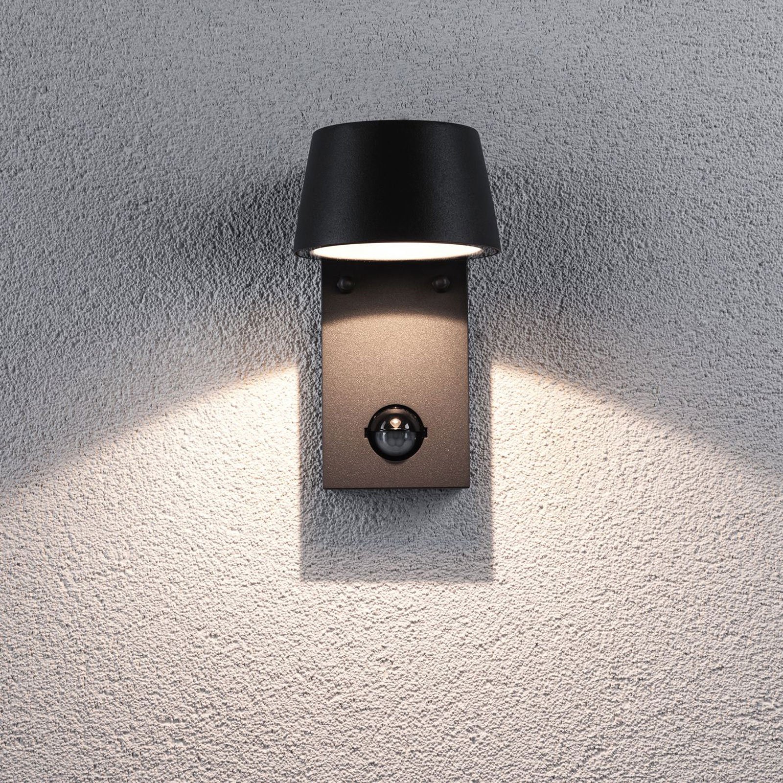 Capea Outdoor Wall Lamp w/Sensor Alu/Anthracite - Paulmann