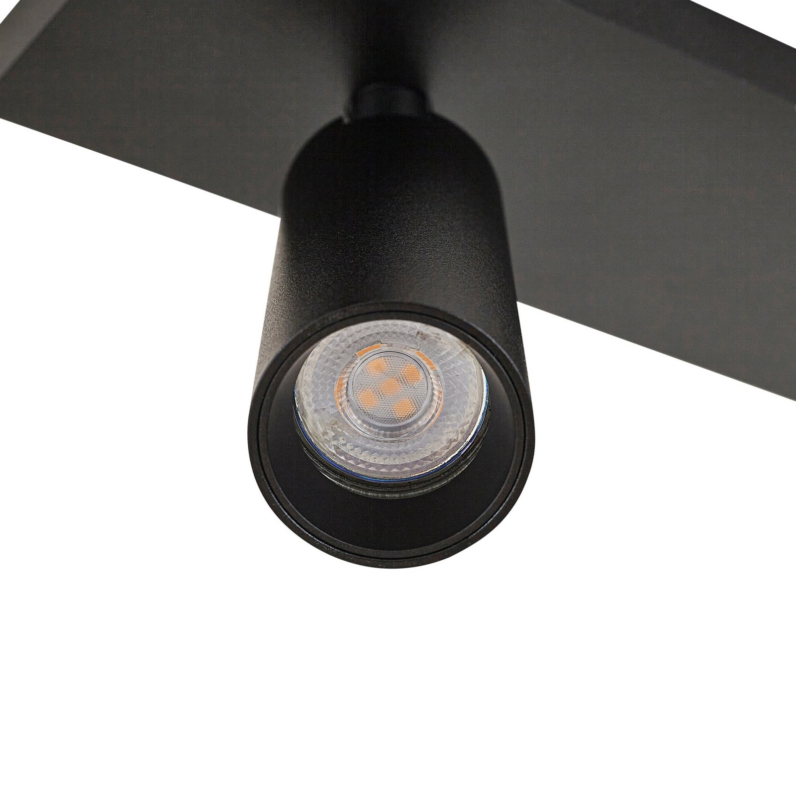 Arcchio stropni reflektor Brinja Slim, crni, 3 žarulje GU10 MR11