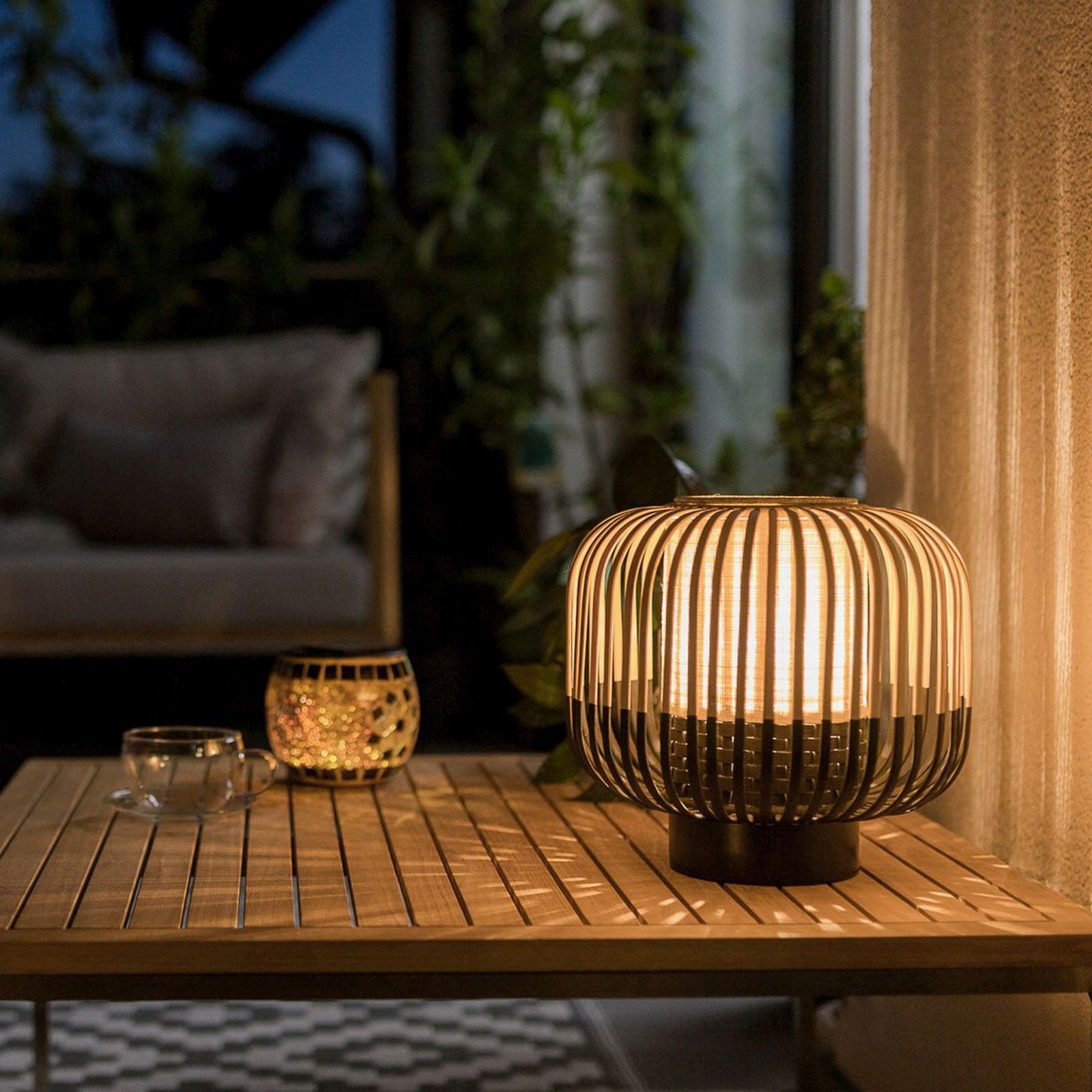 Forestier Bamboo Light S lampă de masă 24 cm negru - Camera de zi / sufragerie - design