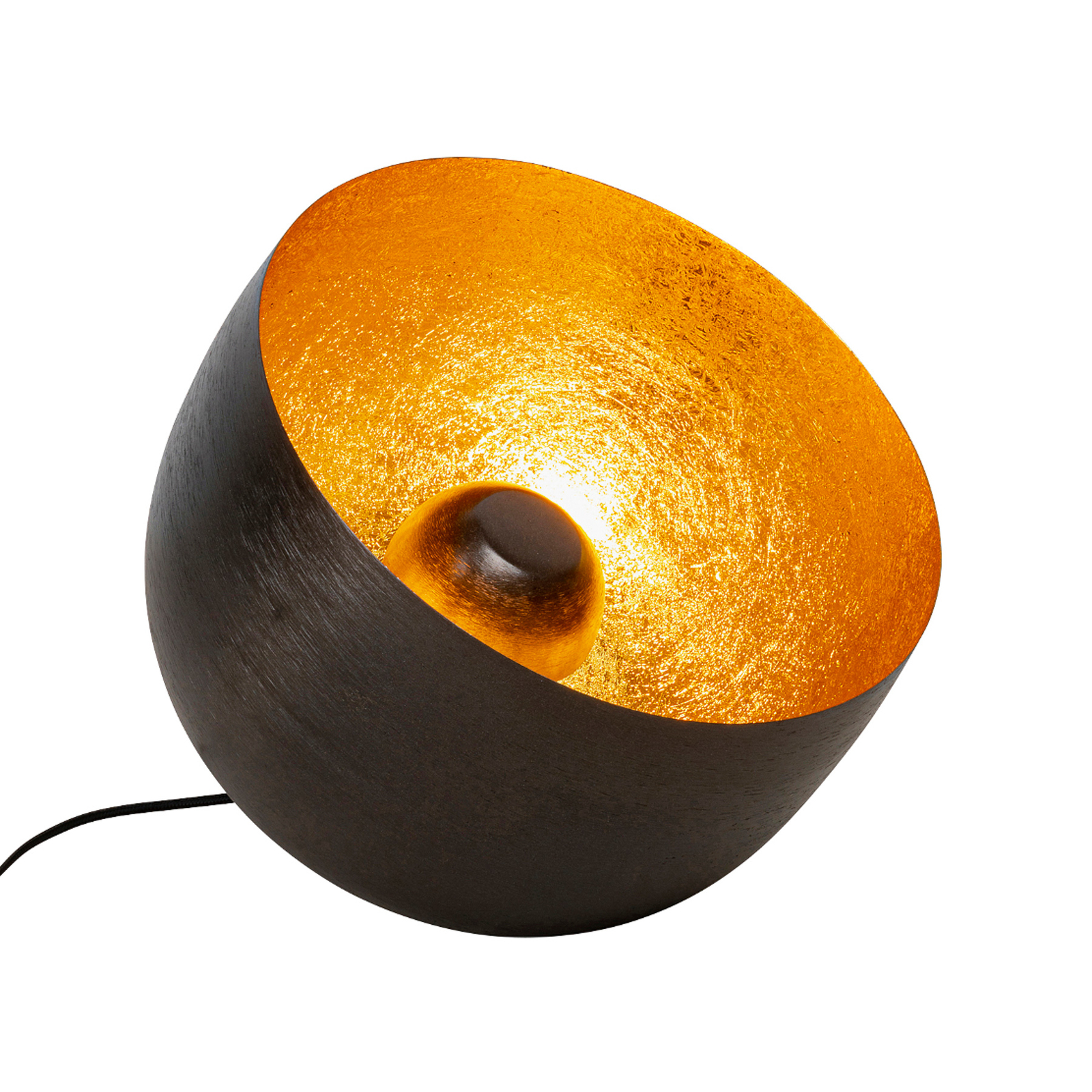 Lámpara de suelo KAREN Apollon, negra, Ø 35 cm