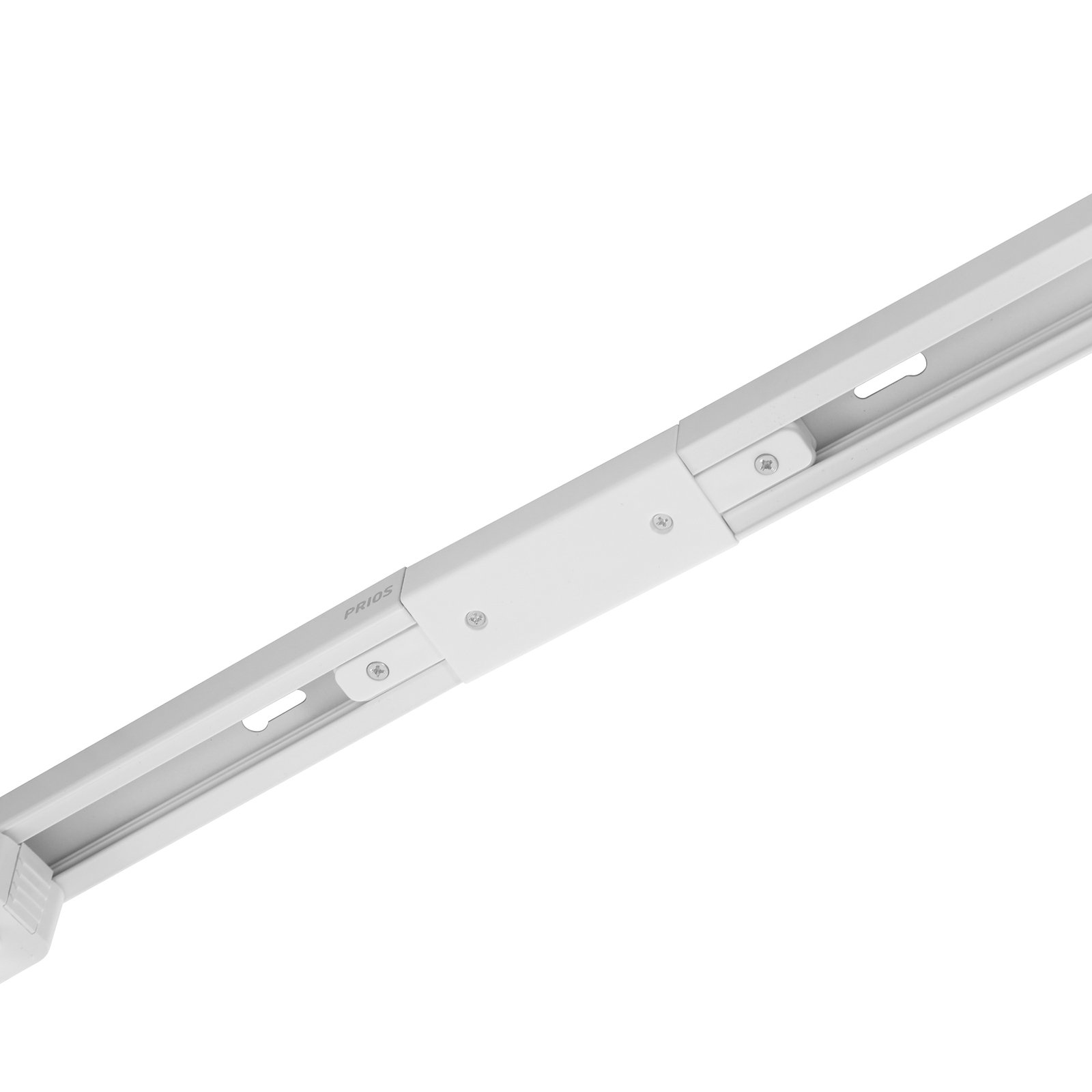 Prios Jorell single-circuit track lighting system 14-flush white