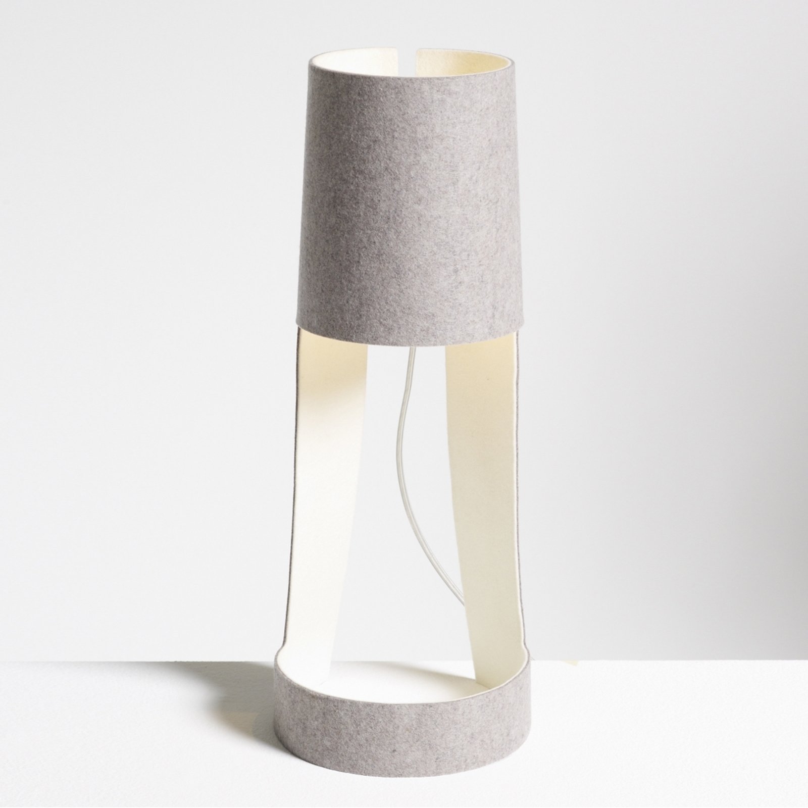 Table lamp Mia grey/white